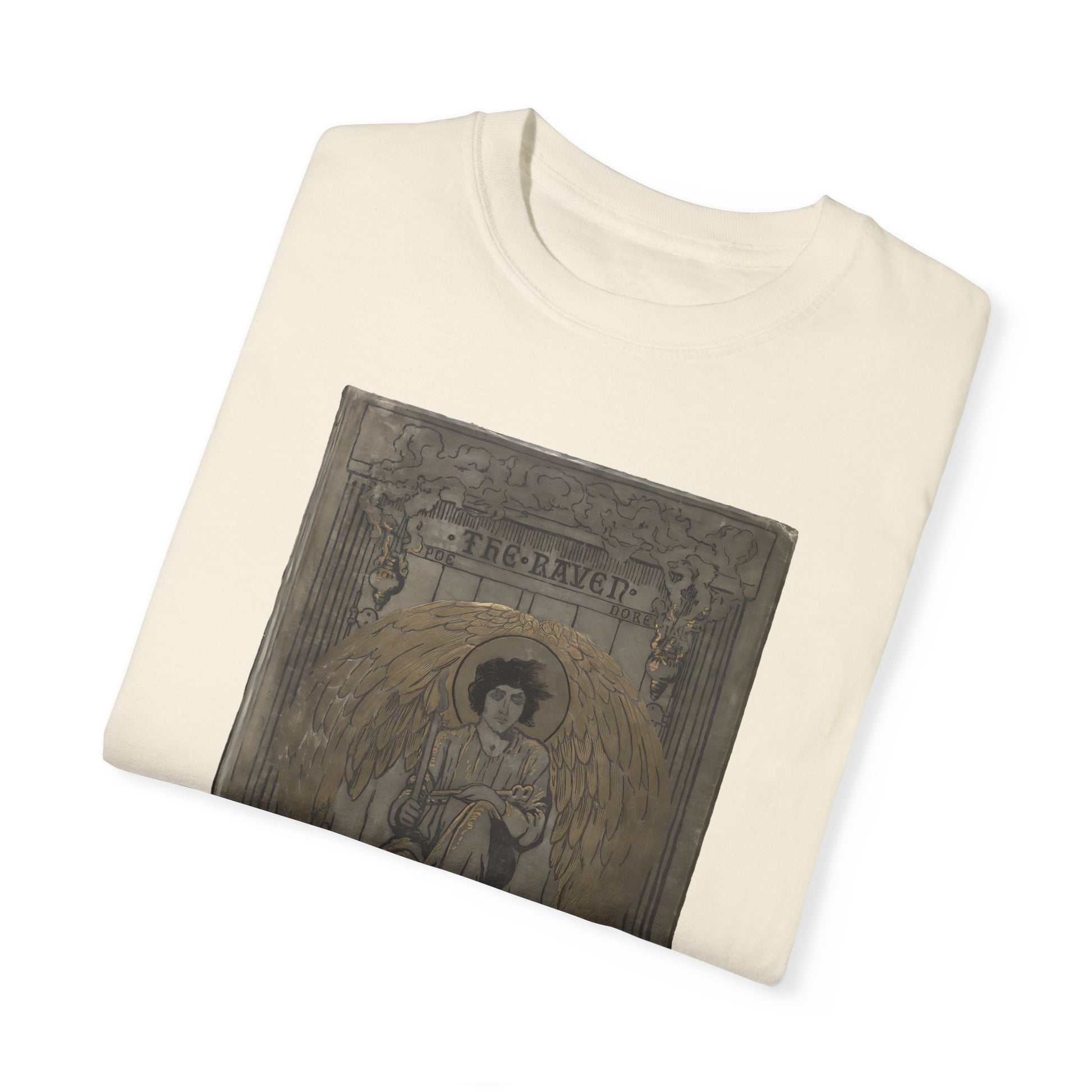 Edgar Allan Poe T-Shirt The Raven First Edition Gift For Poe Lovers Literary Shirt Nevermore Darkness There Gothic Whimsigoth Dark Academia T-Shirt Printify
