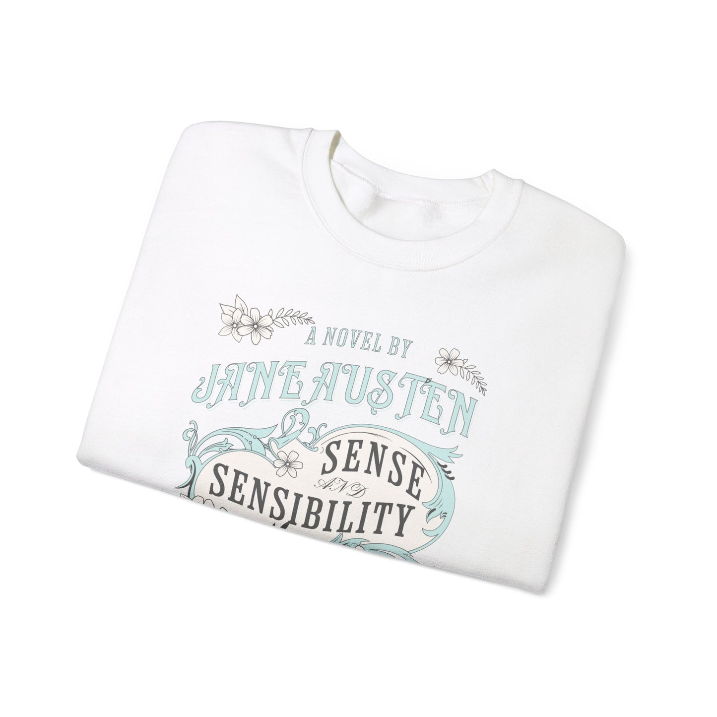 Jane Austen Sweatshirt, Sense & Sensibility Historical Romance Sweater, Bookish Literary Jane Austen Fan Art Gift, Gift for Her, Readers, Sweatshirt Printify