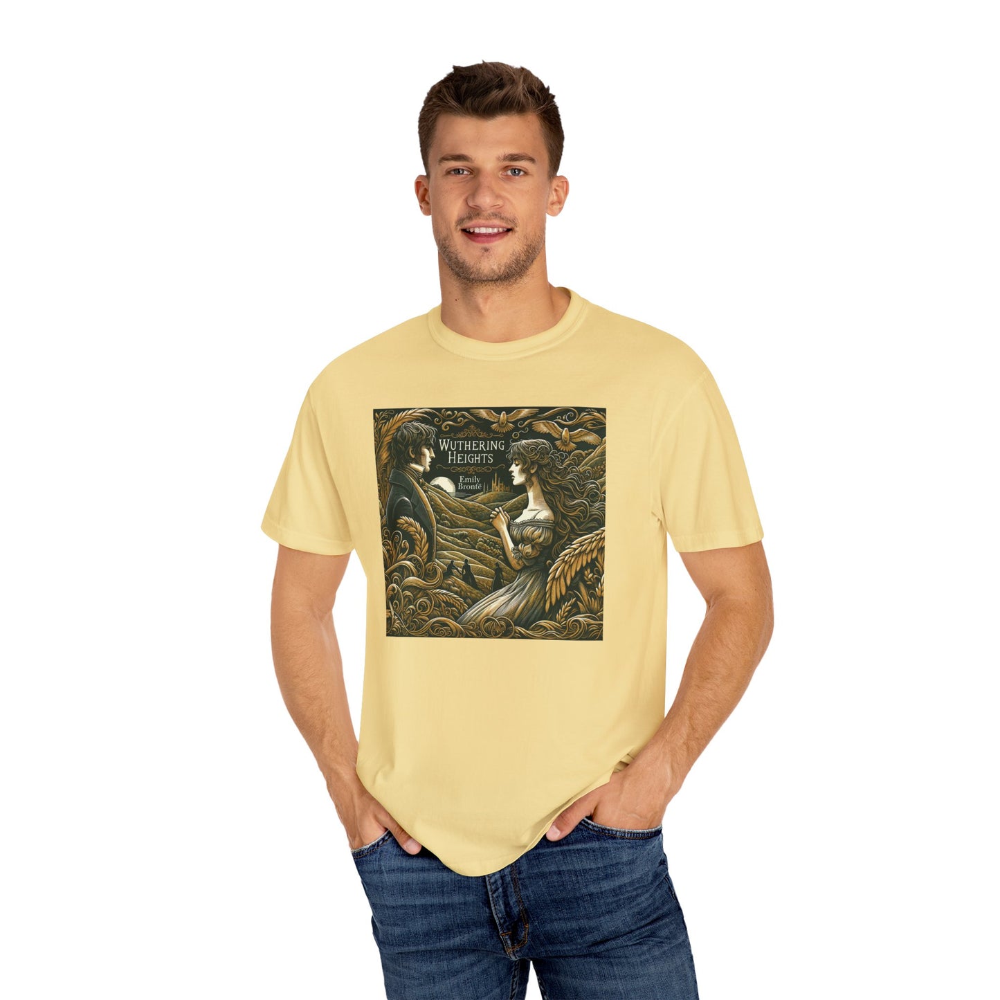 Wuthering Heights T-Shirt Emily Brontë Romantasy Literarure Shirt Bookish Academia Gift For Her Birthday Heathcliffe Bookclub Booknerd Tee