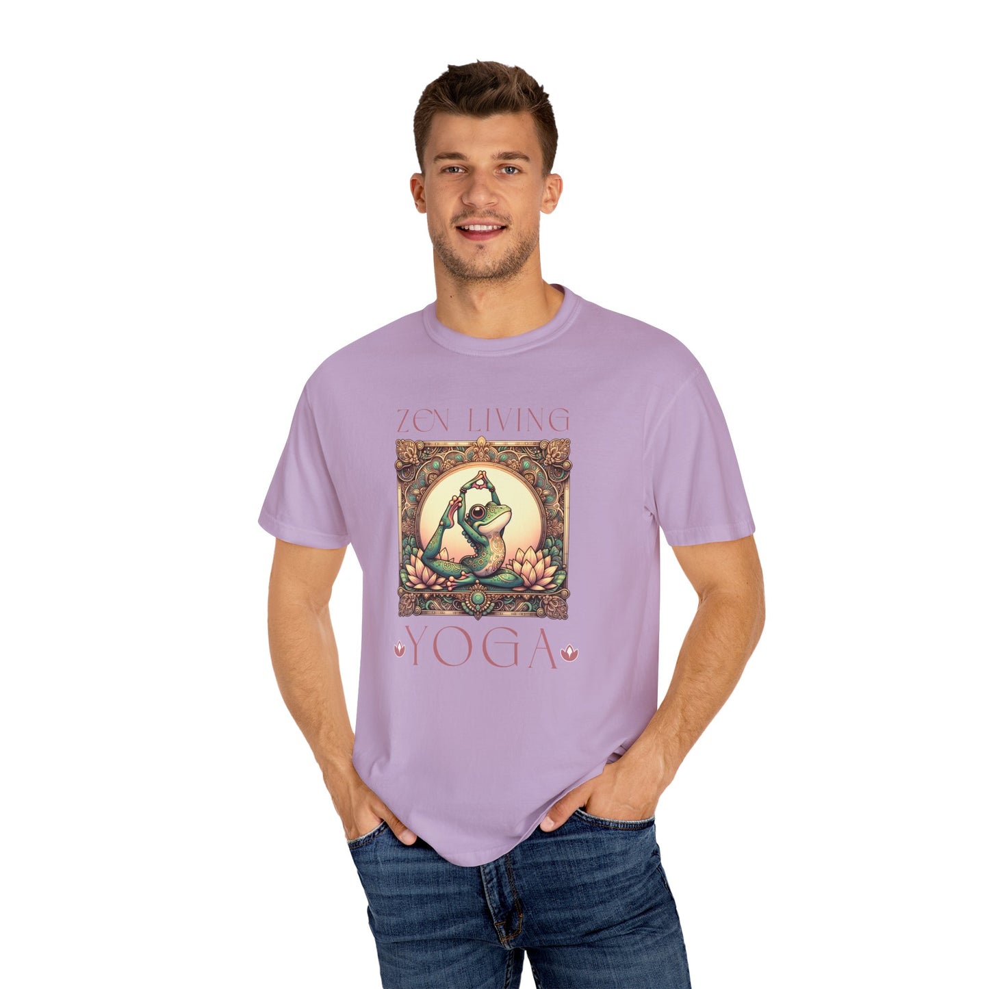 Yoga Frog Zen Living Unisex T-Shirt, Casual Wear, Highlander Fan Gift,