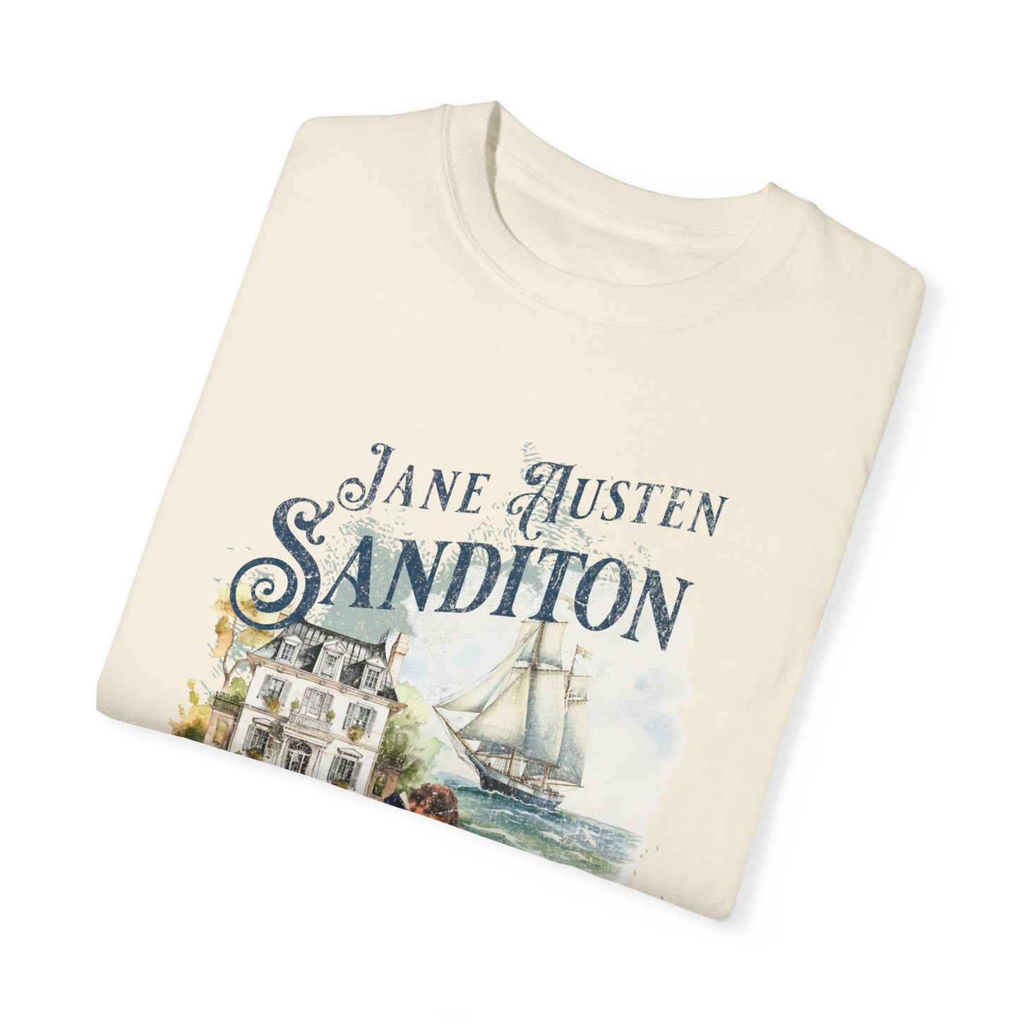 Sanditon Jane Austen Fan T-Shirt Historical Romance Reader Gift T-Shirt Printify