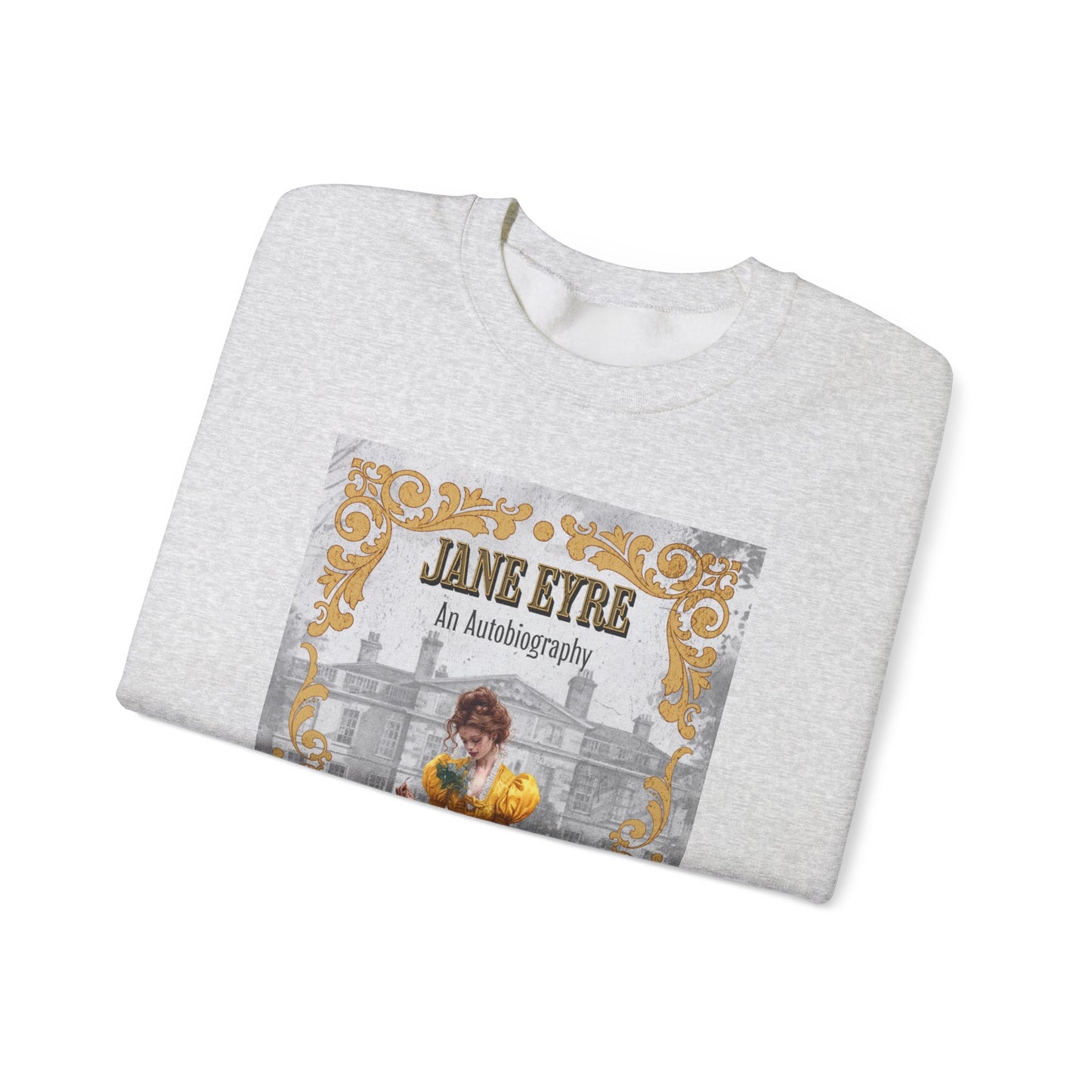 Jane Eyre Sweatshirt, Charlotte Brontë Historical Romance Sweater, Bookish Literary Brontë Sisters Fan Art Gift, Gift for Her, Readers, Sweatshirt Printify