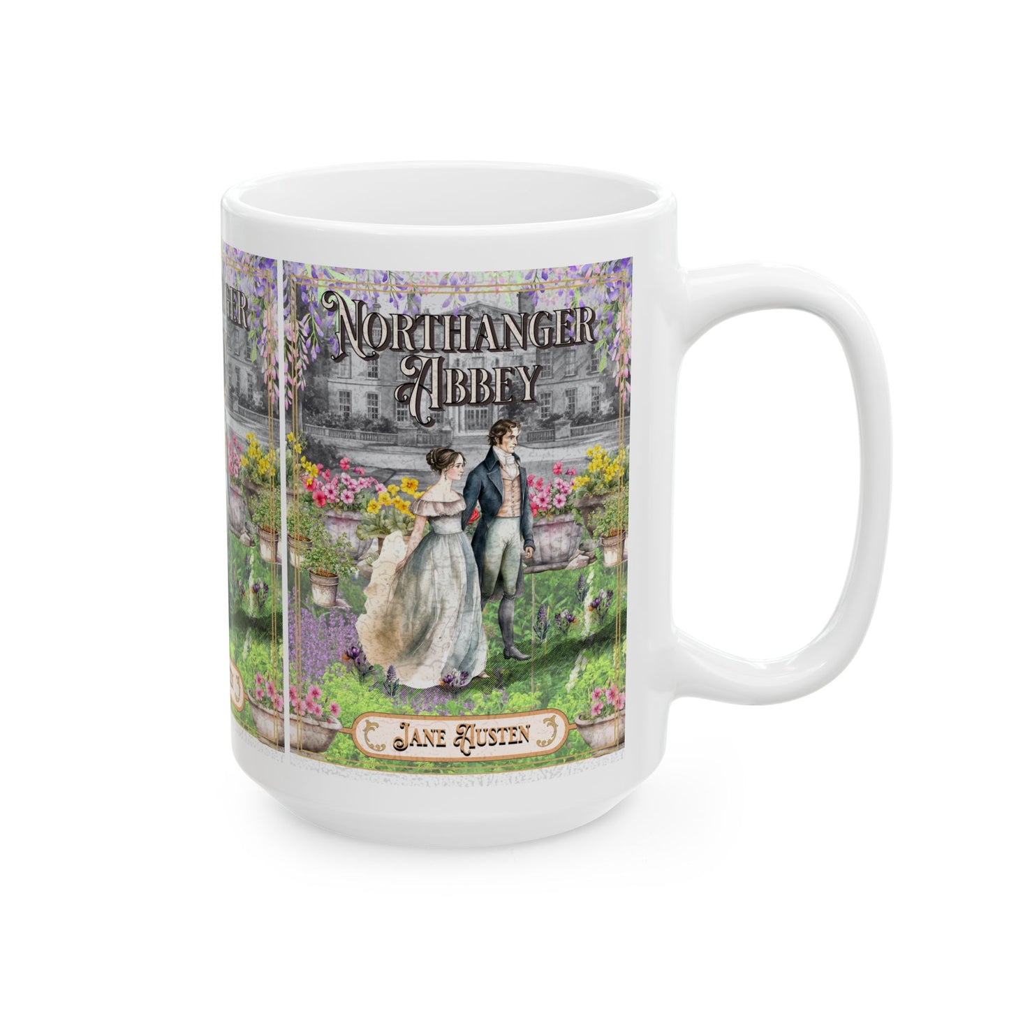 Jane Austen Northanger Abbey Coffee Mug Historical Romance Reader Gift Bookish Literary Birthday Christmas Gift Her Bookclub Gift For BFF Mug Printify