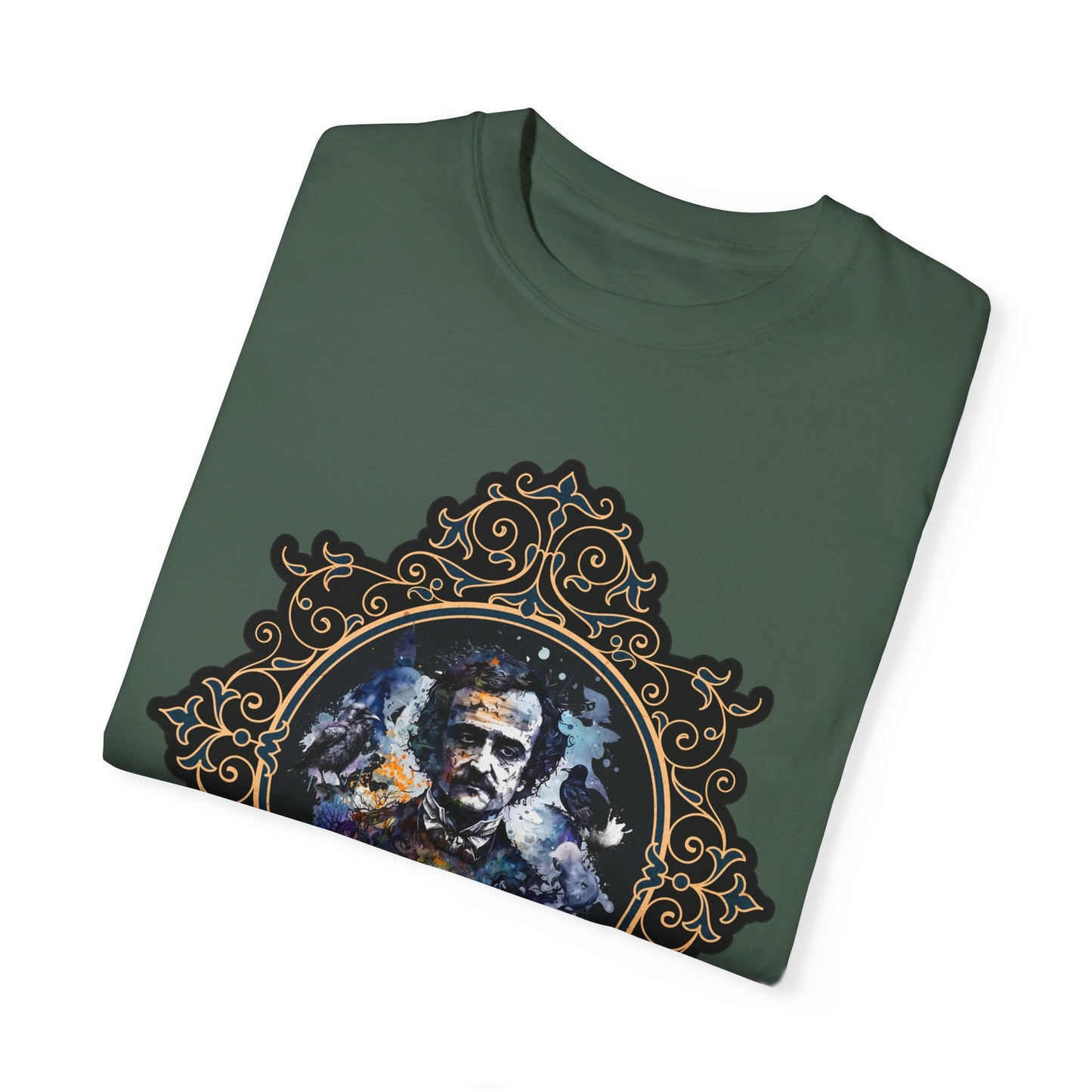 Edgar Allan Poe Shirt, Poet, Poetry Lover Tee, Book, Reading Lover Shirt, Halloween, Gothic, Light Academia Gifts, Comfort Colours TShirt T-Shirt Printify