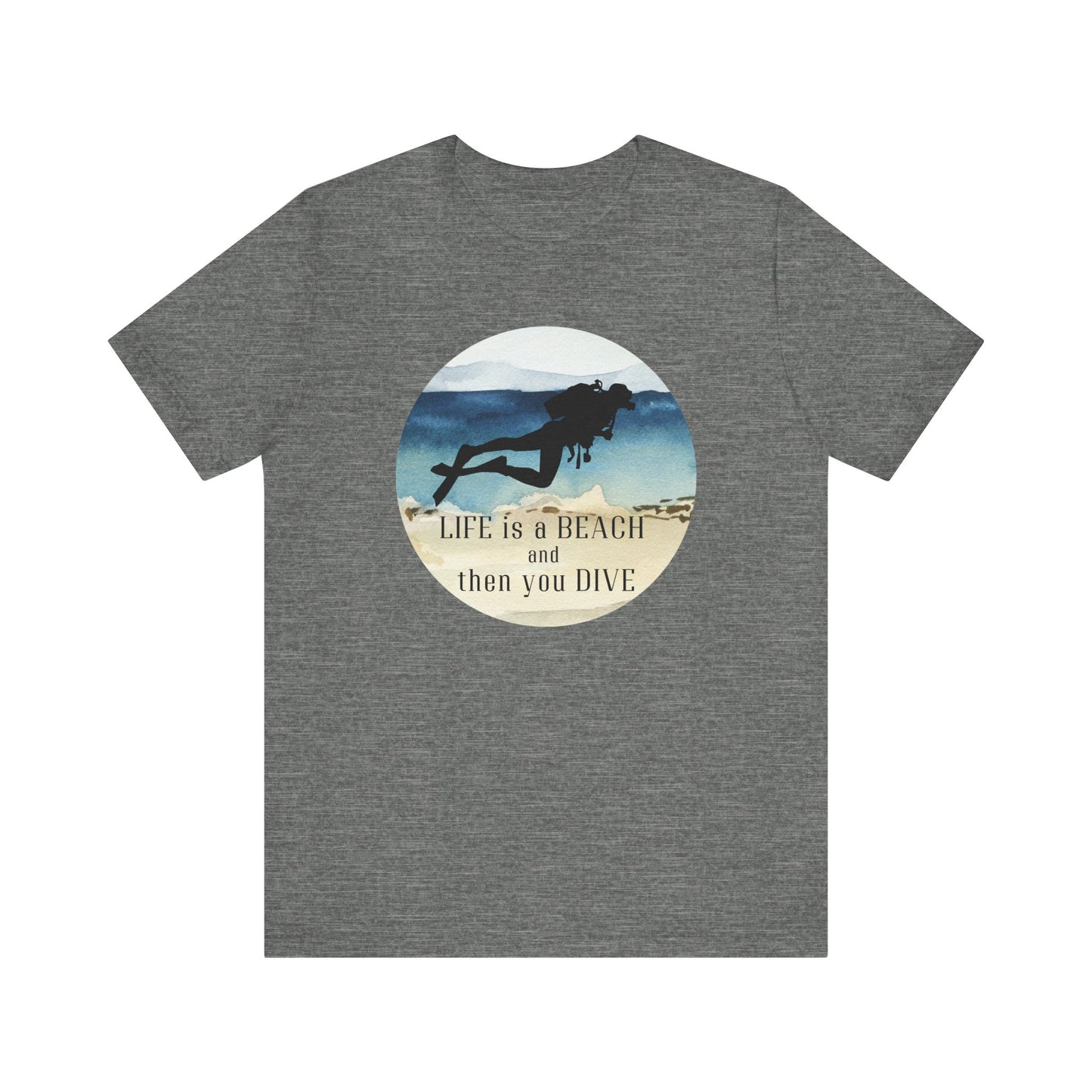 Scuba Diving Gift, Scuba Diving Shirt, Scuba Diver Gift, Scuba Lover Gift, Ocean Lover TShirt Gifts For Scuba Divers, Water Fun Tee, Snorke T-Shirt Printify Deep Heather XS