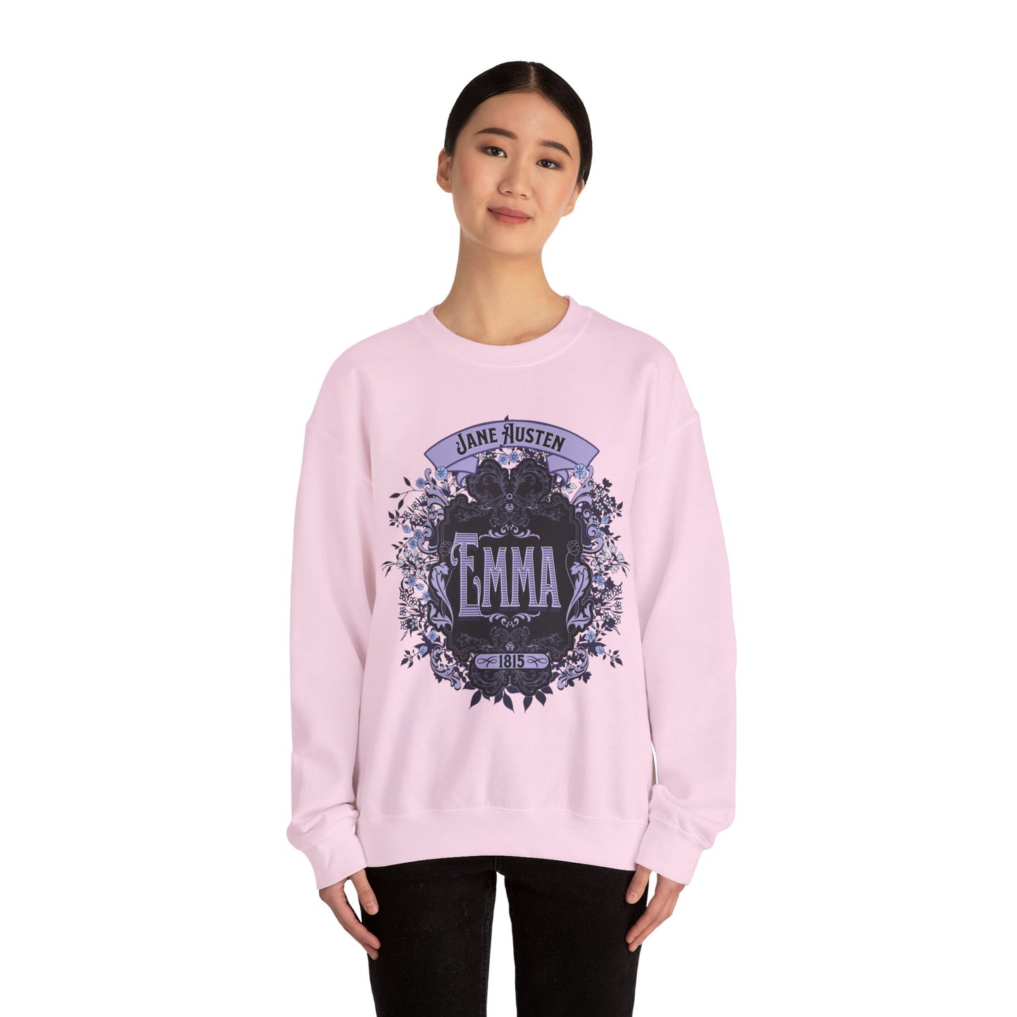 Jane Austen Sweatshirt, Emma Historical Romance Sweater, Bookish Literary Jane Austen Fan Art Gift, Gift for Her, Bookclub Shirt Sweatshirt Printify
