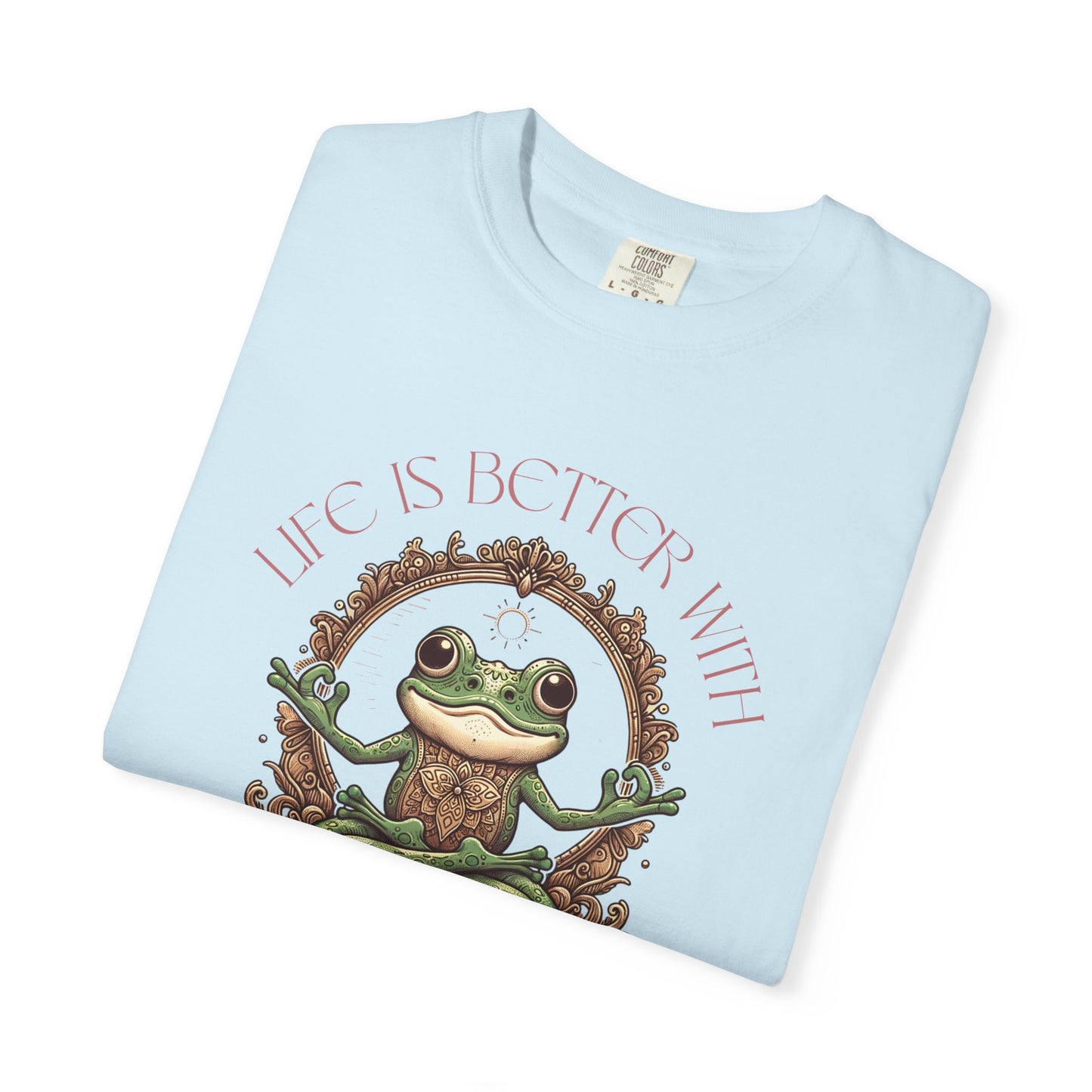 Yoga Frog Life Is Better With Yoga Unisex T-Shirt, Casual Wear, Highlander Fan Gift, T-Shirt Printify
