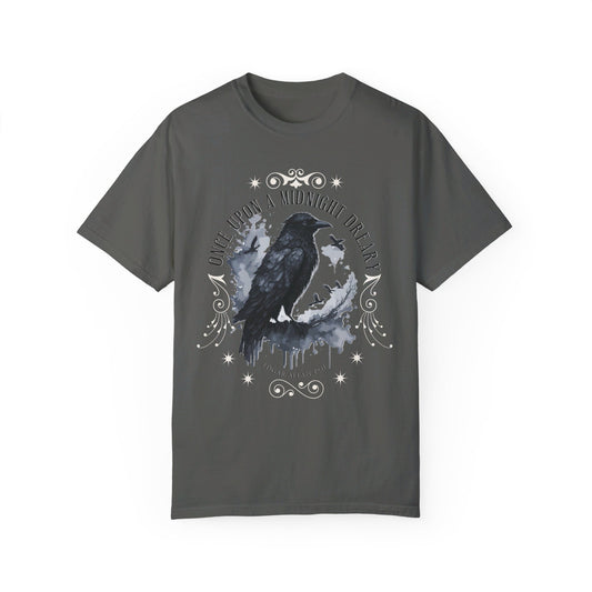 Edgar Allan Poe Shirt, The Raven Nevermore Poet, Poetry Lover Tee, Book, Reading Lover Shirt, Gothic, Light Academia Gifts, Comfort Colours T-Shirt Printify Pepper S