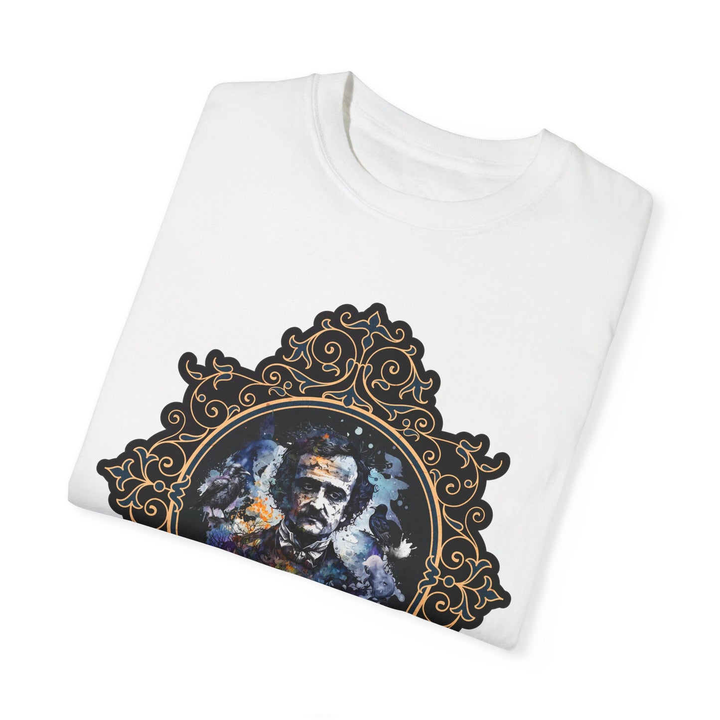Edgar Allan Poe Shirt, Poet, Poetry Lover Tee, Book, Reading Lover Shirt, Halloween, Gothic, Light Academia Gifts, Comfort Colours TShirt T-Shirt Printify