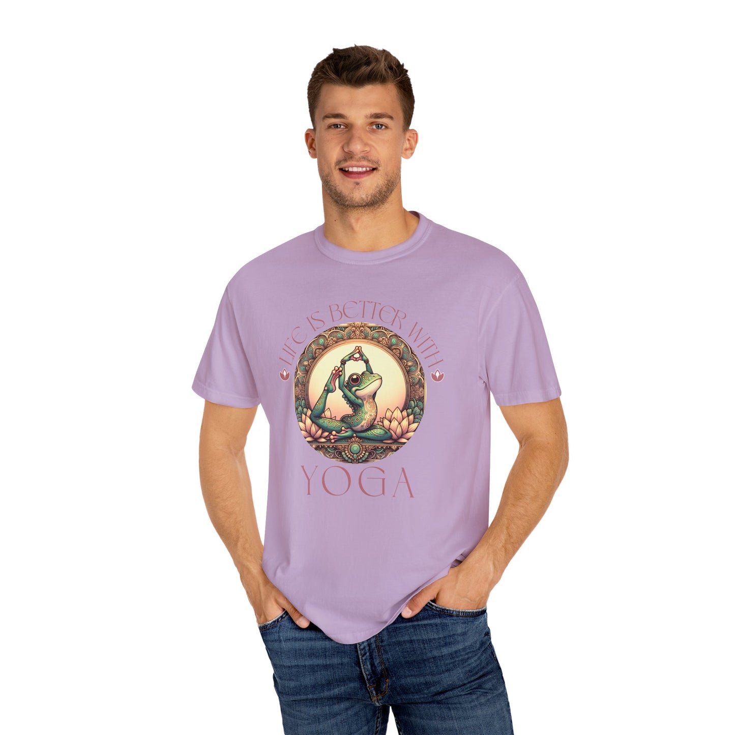 Yoga Frog Life Is Better With Yoga Unisex T-Shirt, Casual Wear, Highlander Fan Gift,