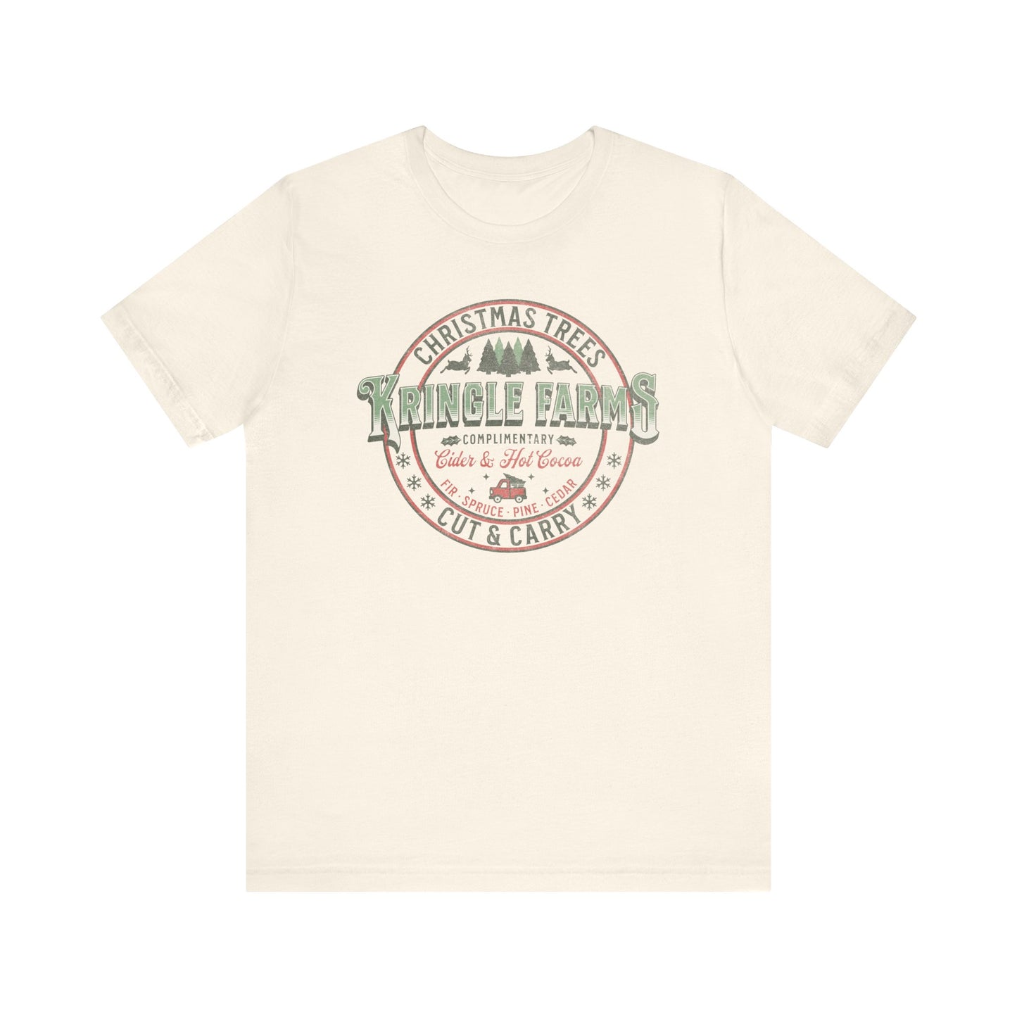 Christmas Tree Farm Shirt, Family Holiday Tradition Tree Cutting Shirt, Family Christmas Vacation Shirts, Christmas Tree Decorating Shirts T-Shirt Printify Natural XS
