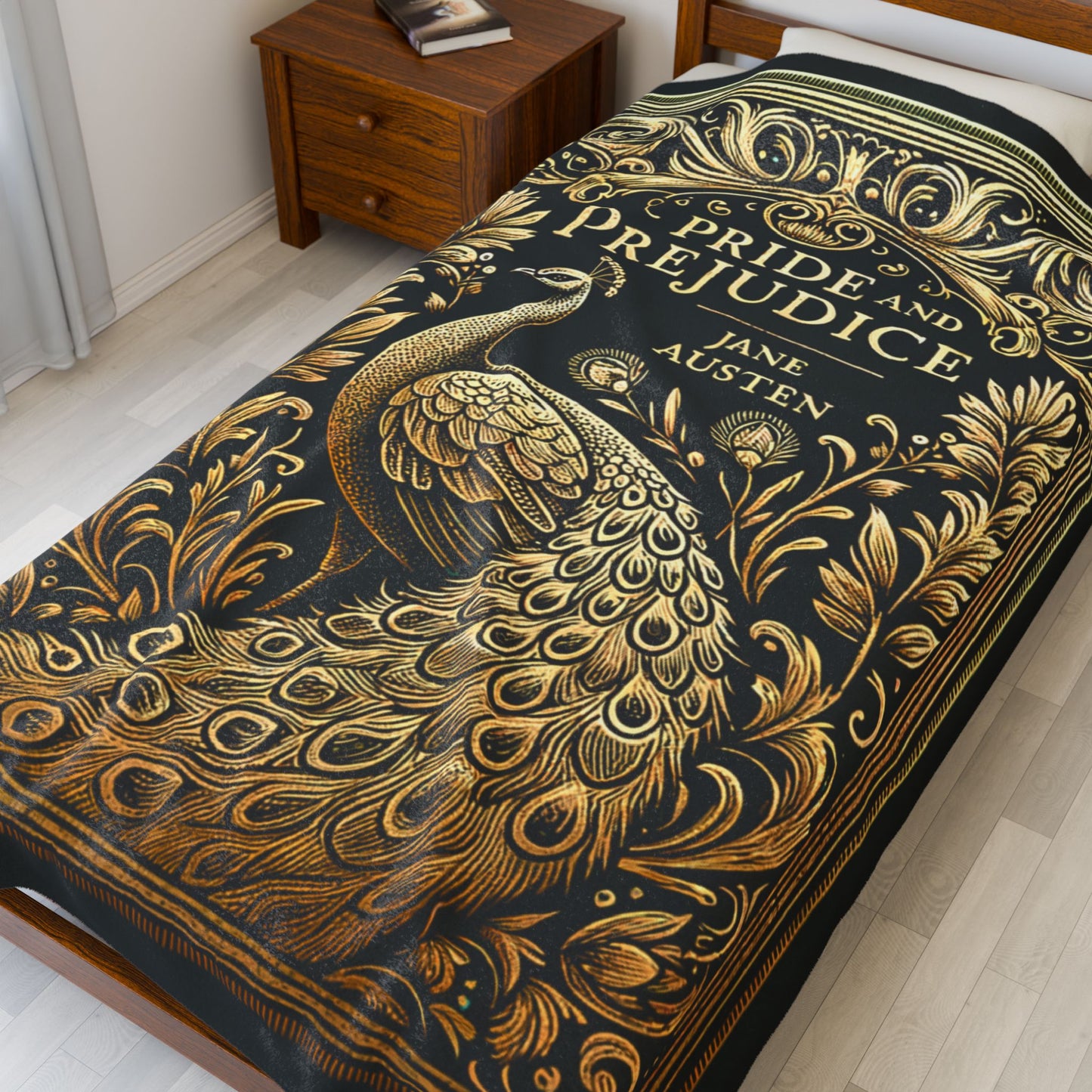Jane Austen First Edition Literary Velveteen Blanket - Perfect for Book Lovers, Gifts for Sisters, Home Decor, Reading Nook, All Over Prints Printify