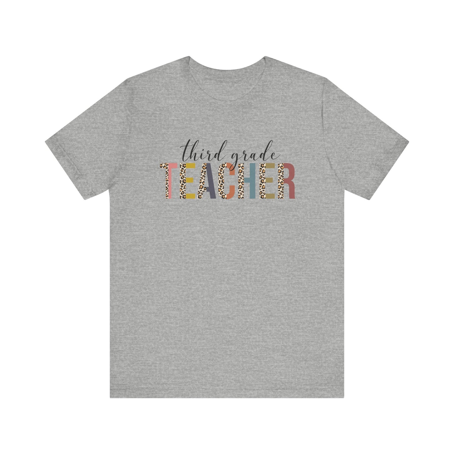 Cute Teacher TShirt Gift, Education Tee, Elementary School Teacher Appreciation, Funny Back To School Shirt, Teacher T-Shirt, Teacher Tee T-Shirt Printify Athletic Heather XS