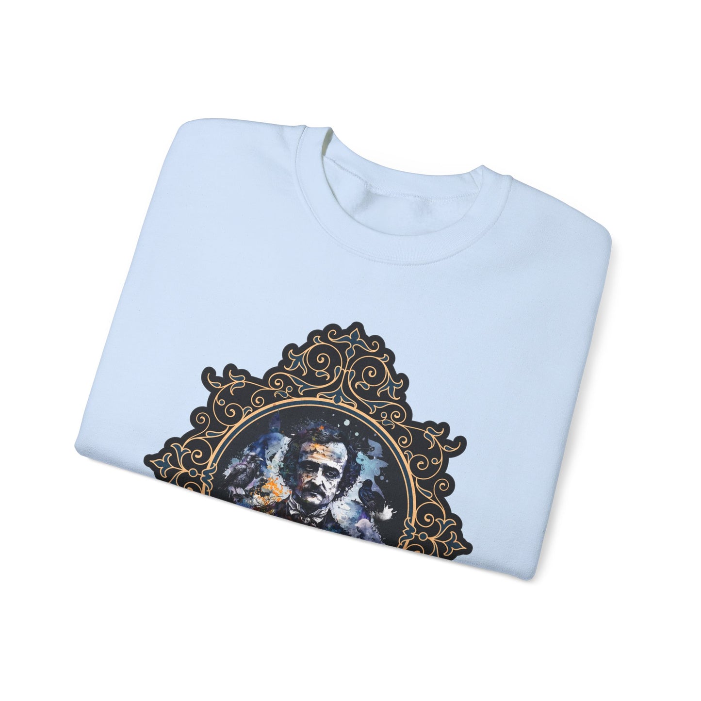 Edgar Allan Poe, Poet, Poetry Lover Sweatshirt, Book Lover, Halloween, Haunting Gothic Gift, Light, Dark Academia, Horror Movie Sweater Sweatshirt Printify