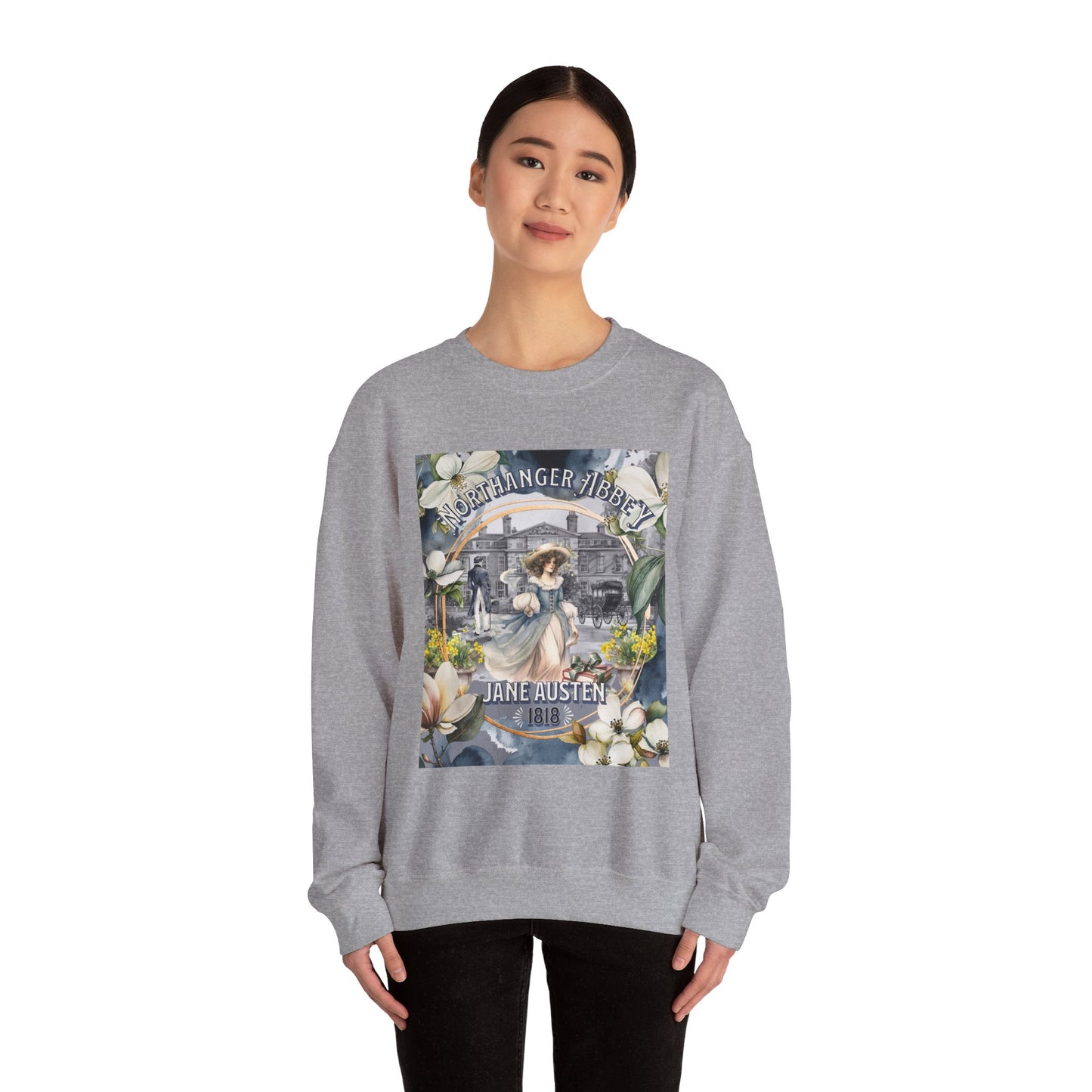 Jane Austen Sweatshirt, Northanger Abbey Historical Romance Sweater, Bookish Literary Jane Austen Fan Art Gift, Gift for Her, Bookclub Shirt Sweatshirt Printify