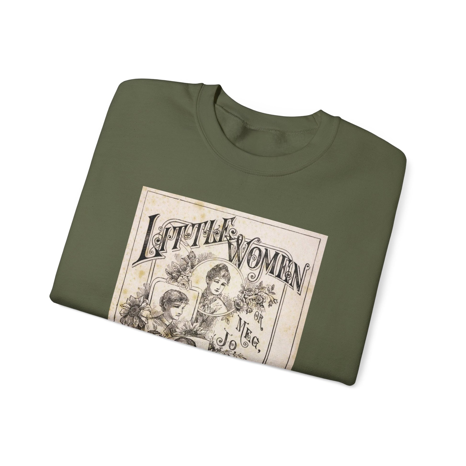 Little Women Sweatshirt, Louisa May Alcott Historical Romance Sweater, Bookish Literary Fan Art Gift, Gift for Her, Bookclub Crewneck Shirt Sweatshirt Printify