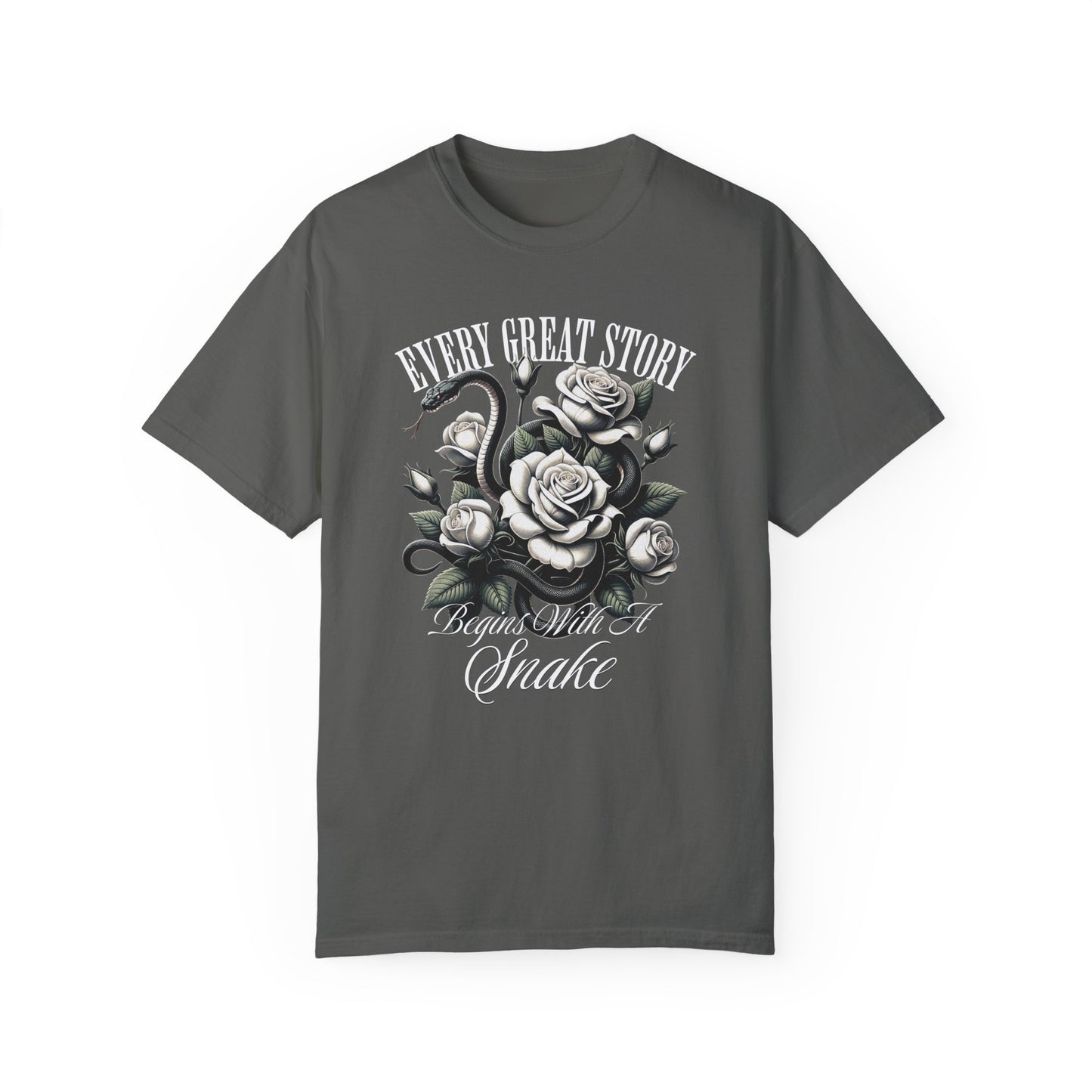 Snake Romance TShirt Romantasy Reader Dark Gift For Morally Grey Dark Fantasy Romance Novel Lover Haunting Goth Romance Shirt For Book Club T-Shirt Printify