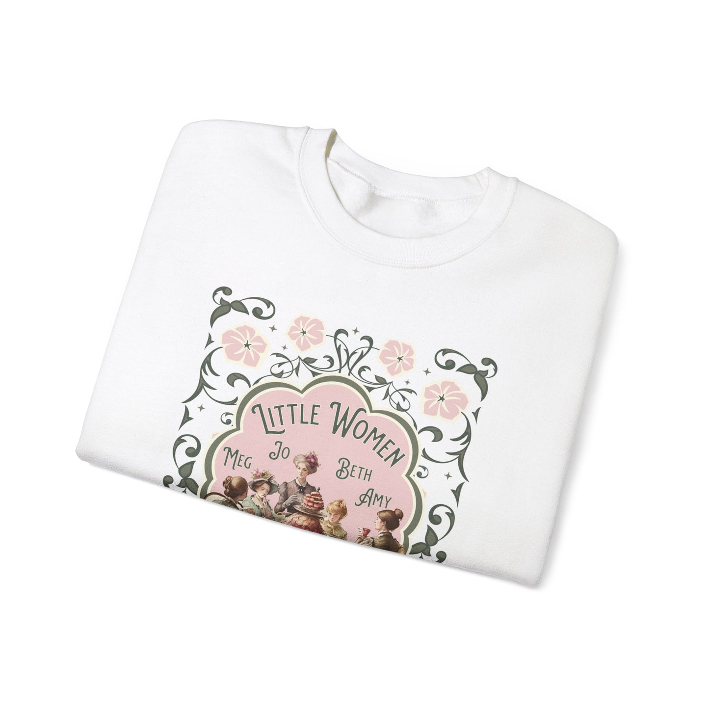 Little Women Sweatshirt, Louisa May Alcott Historical Romance Sweater, Bookish Literary Fan Art Gift, Gift for Her, Bookclub Crewneck Shirt Sweatshirt Printify