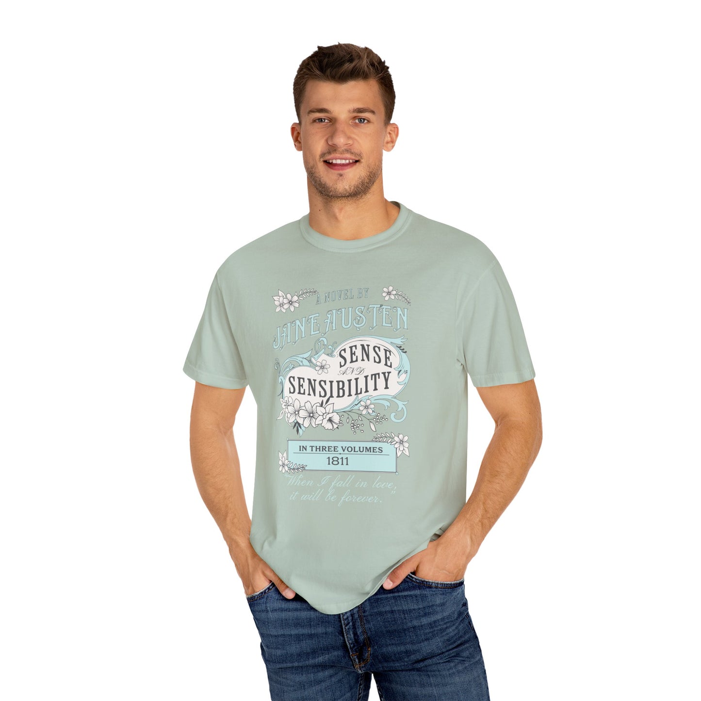 Sense and Sensibility Jane Austen Fan Gift Historical Romance Reader Tee T-Shirt Printify