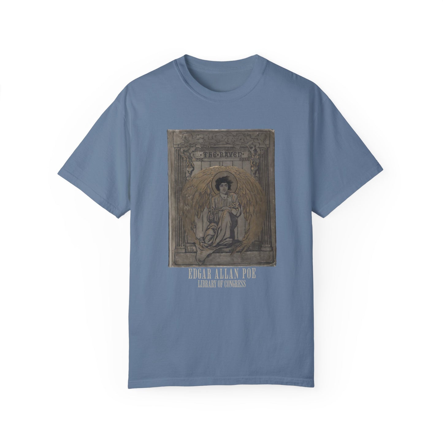 Edgar Allan Poe T-Shirt The Raven First Edition Gift For Poe Lovers Literary Shirt Nevermore Darkness There Gothic Whimsigoth Dark Academia T-Shirt Printify