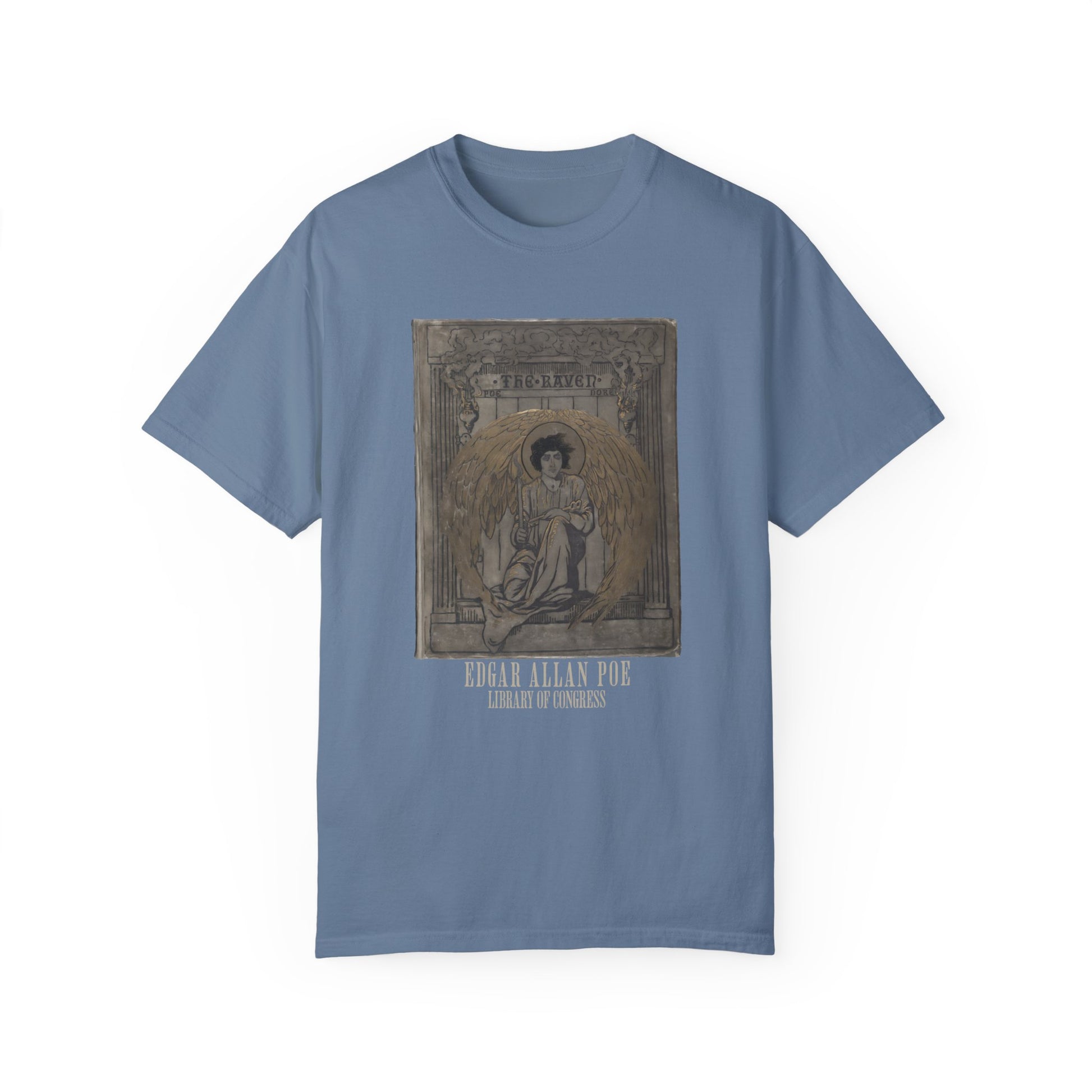 Edgar Allan Poe T-Shirt The Raven First Edition Gift For Poe Lovers Literary Shirt Nevermore Darkness There Gothic Whimsigoth Dark Academia T-Shirt Printify