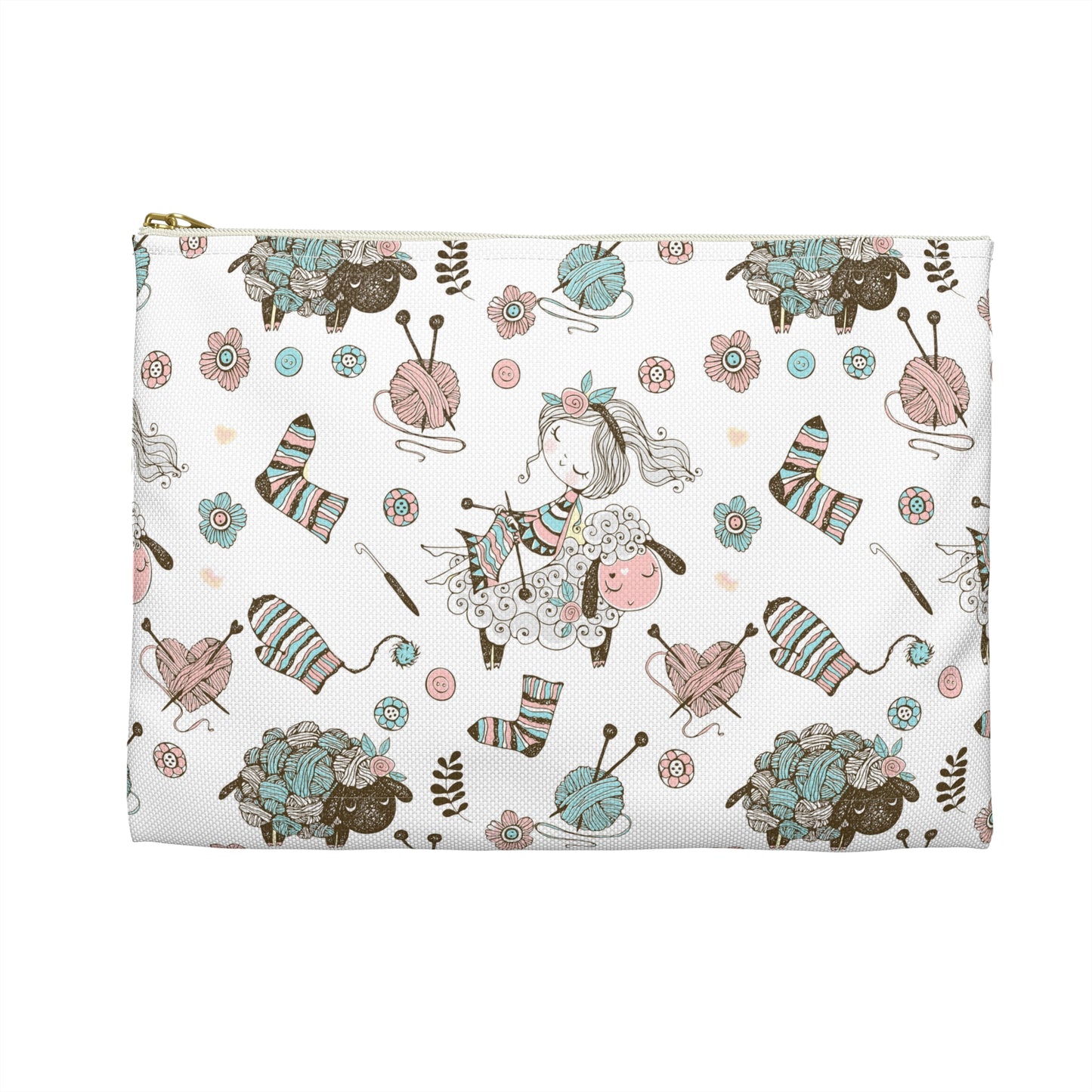 Crochet, Knitting or Crafting Accessory Pouch, Crochet Gift, Knitting Gift, Craft Organization or Storage Bag or Pouch. Bags Printify