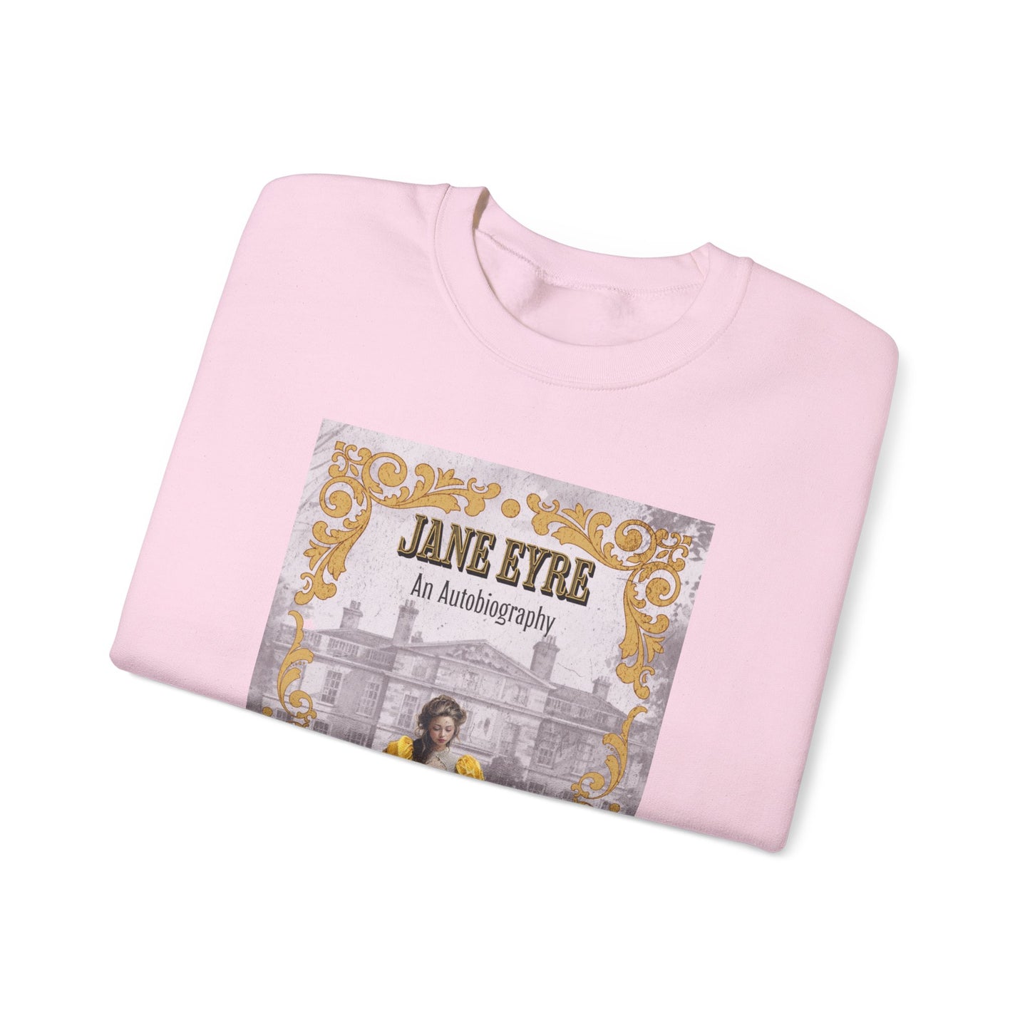 Jane Eyre Sweatshirt, Charlotte Brontë Historical Romance Sweater, Bookish Literary Brontë Sisters Fan Art Gift, Gift for Her, Readers, Sweatshirt Printify