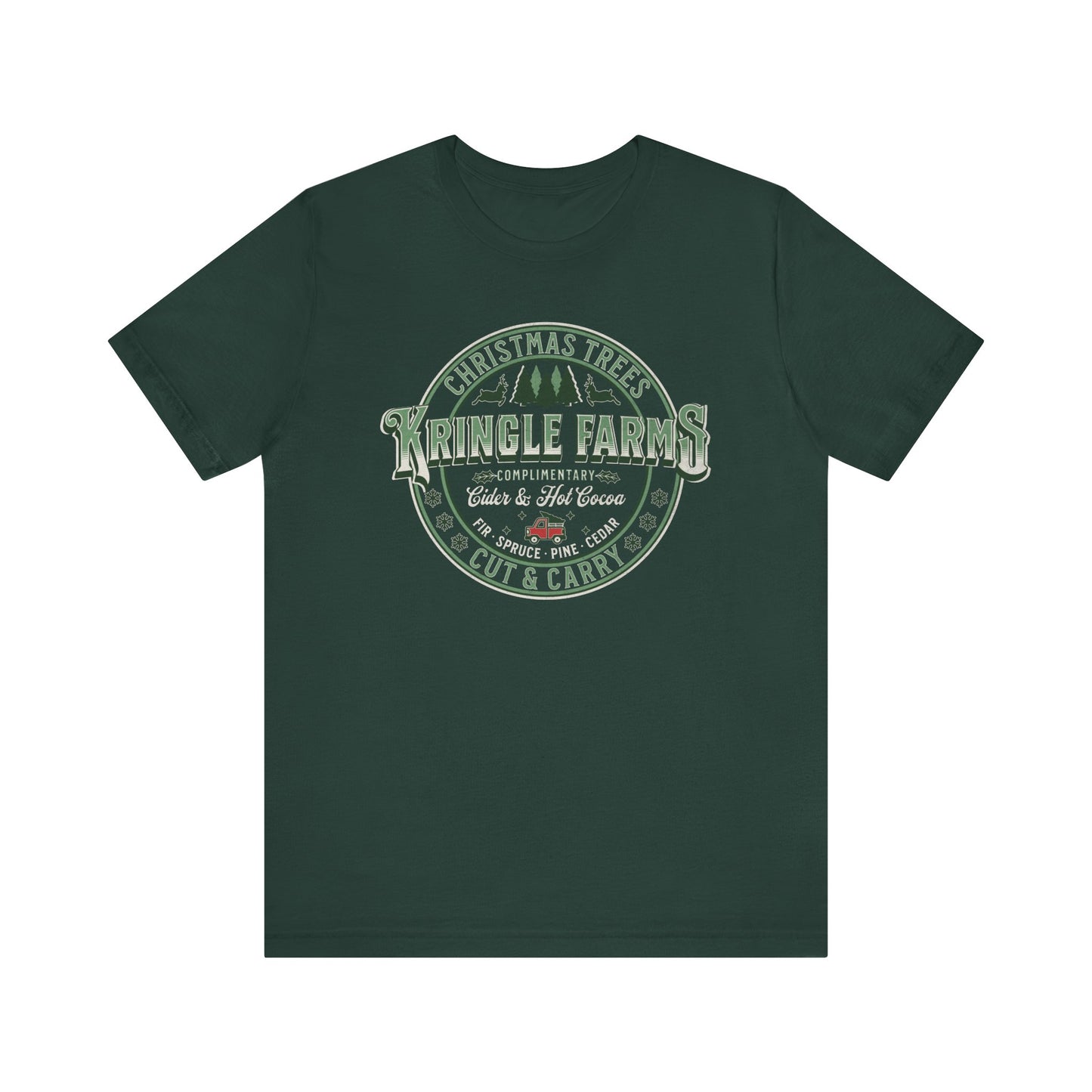 Christmas Tree Farm Shirt, Family Holiday Tradition Tree Cutting Shirt, Family Christmas Vacation Shirts, Christmas Tree Decorating Shirts T-Shirt Printify Forest XS