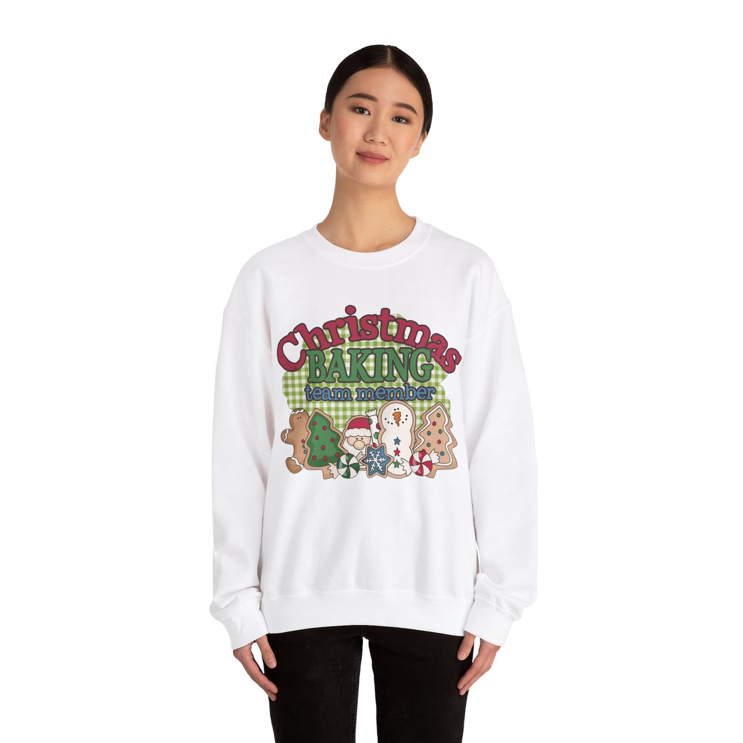 Christmas Baking Team Sweatshirt, Christmas Baking Crew Matching Sweater, Christmas Baking Women's Christmas Shirts, Christmas Cookie Crew Sweatshirt Printify