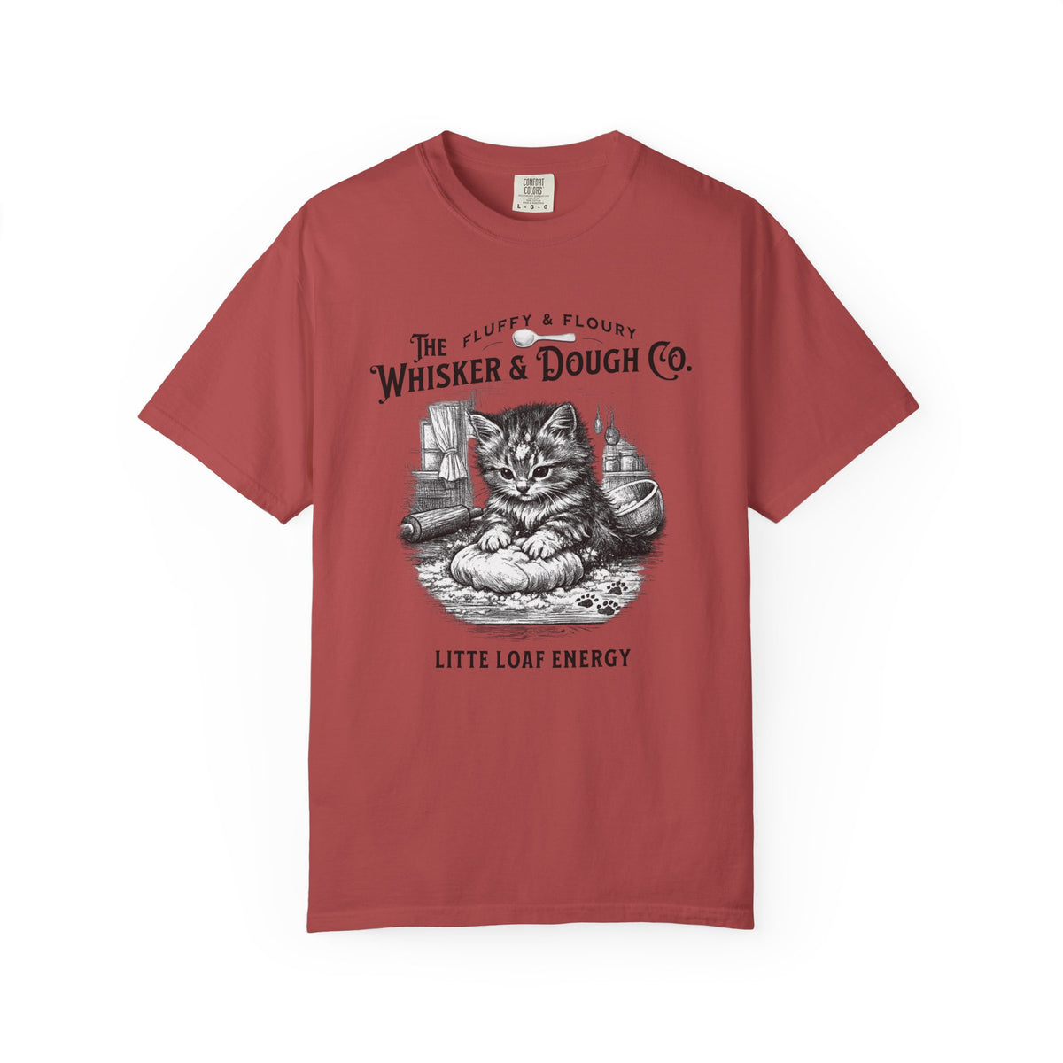 Whisker & Dough Co. Cat Illustration T-shirt | Little Loaf Energy