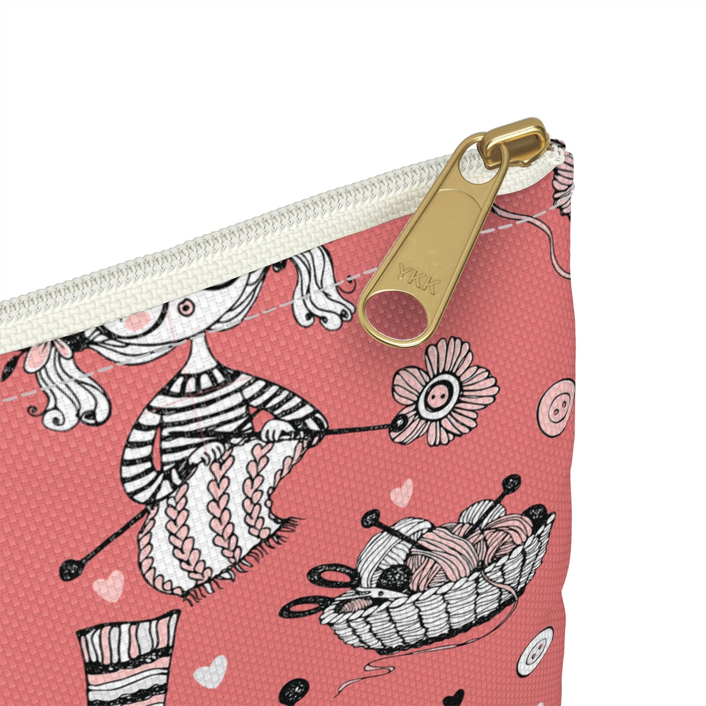 Crochet, Knitting or Crafting Accessory Pouch, Crochet Gift, Knitting Gift, Craft Organization or Storage Bag or Pouch. Bags Printify