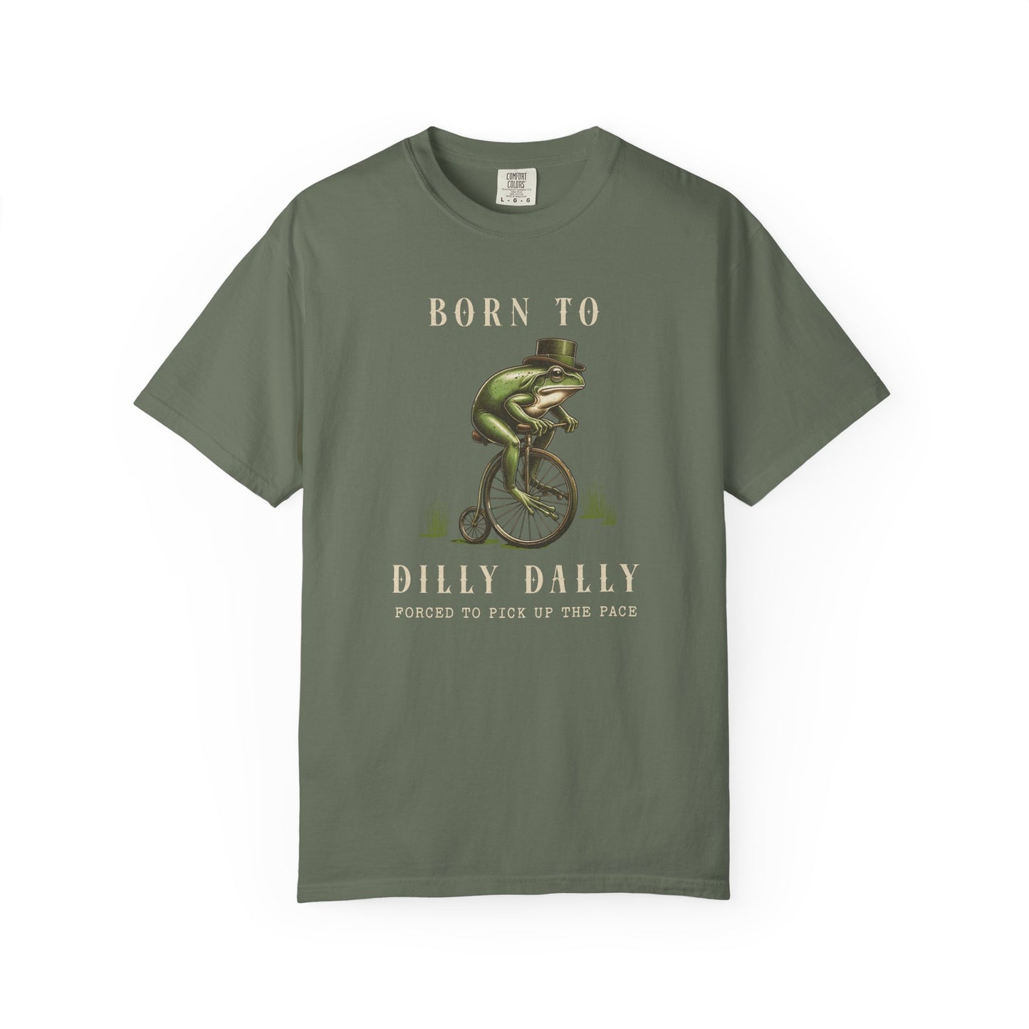 Dilly Dally Frog T-Shirt Retro Vibes Froggy Meme Shirt Vintage Frog And Toad Aesthetic Frog Lover Gift For Her Birthday Viral Trendy Shirt T-Shirt Printify Moss S
