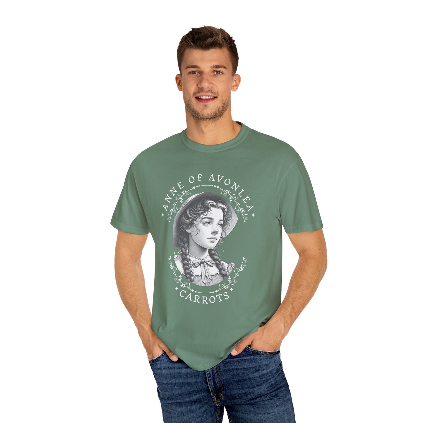 Vintage Anne of Avonlea T-Shirt, Anne of Green Gables Merch Literary Gift Book Lover Tee Anne With An E Carrots Design L.M. Montgomery Fan