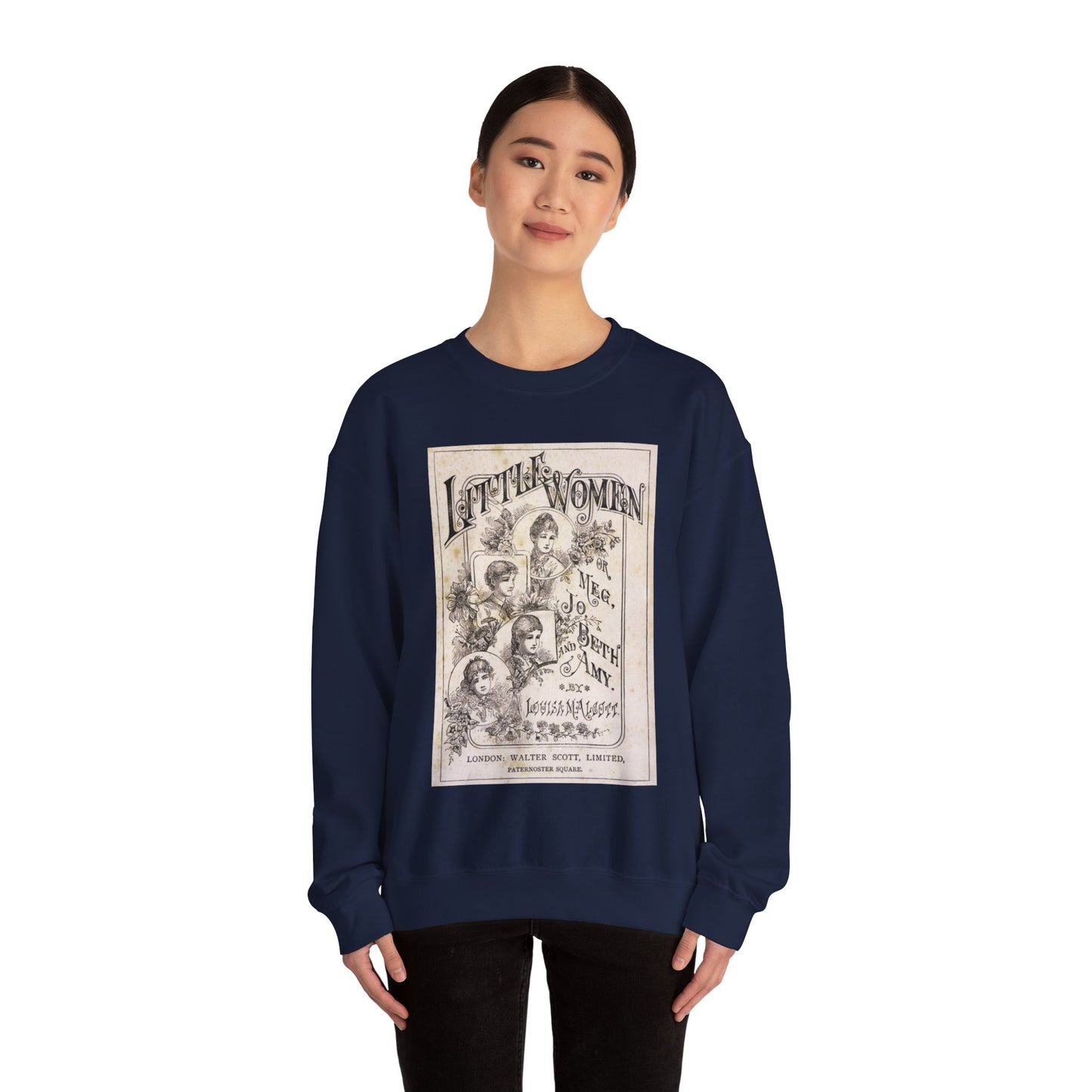 Little Women Sweatshirt, Louisa May Alcott Historical Romance Sweater, Bookish Literary Fan Art Gift, Gift for Her, Bookclub Crewneck Shirt Sweatshirt Printify