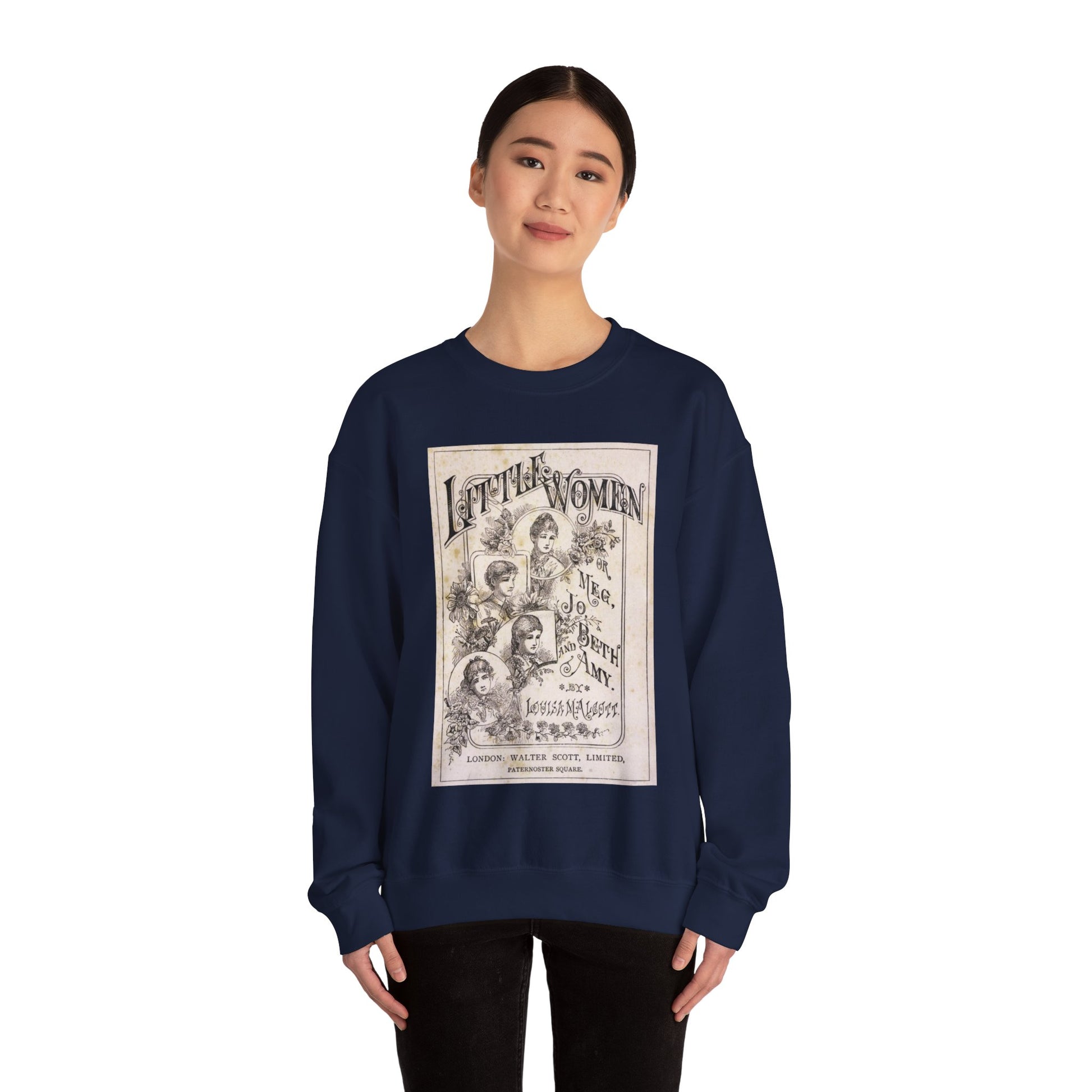 Little Women Sweatshirt, Louisa May Alcott Historical Romance Sweater, Bookish Literary Fan Art Gift, Gift for Her, Bookclub Crewneck Shirt Sweatshirt Printify