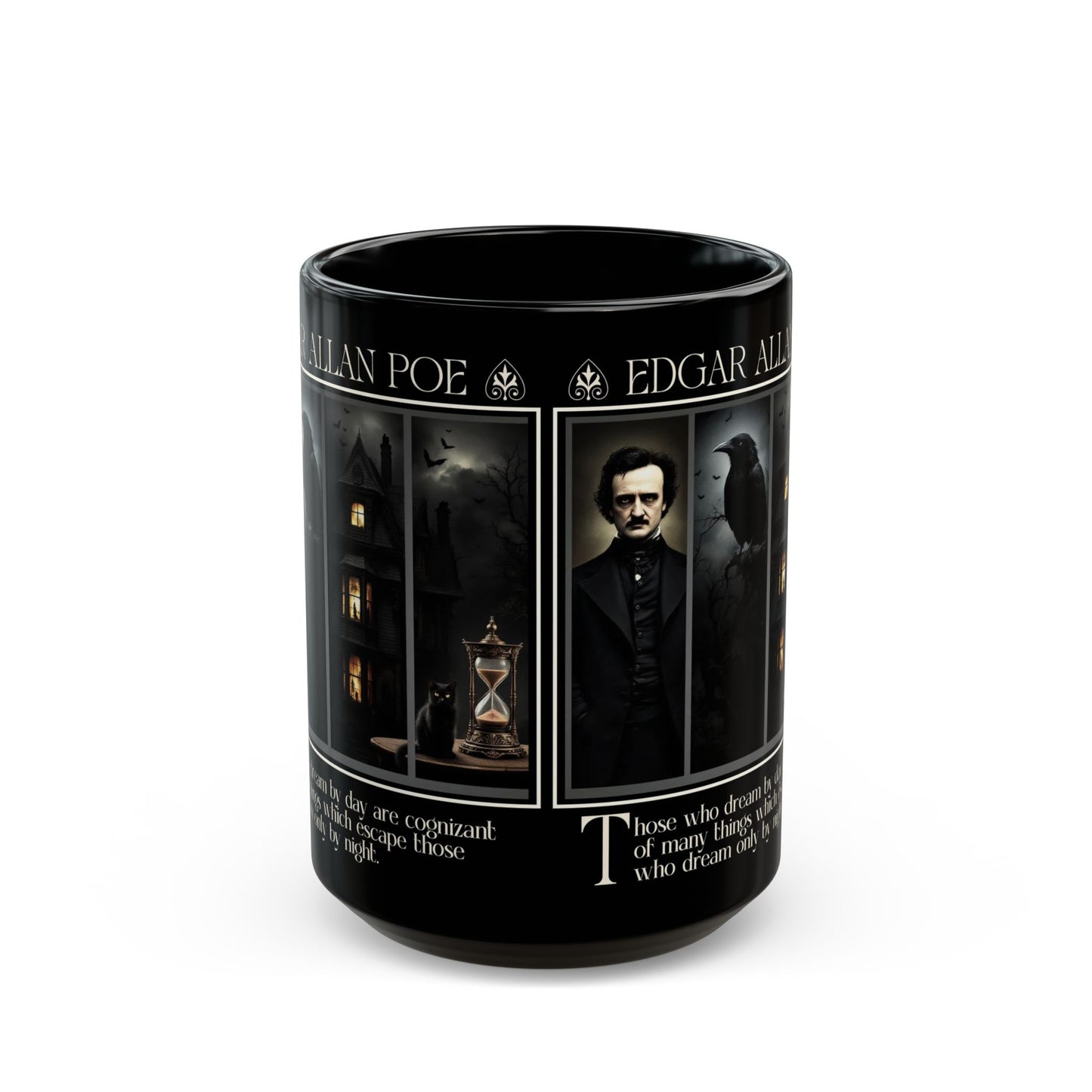 Edgar Allan Poe Mug Gothic Literary Gift For Book Lover Dark Academia Macabre Fall Coffee Cup Halloween Poetember Party Gift For Bookclub Mug Printify