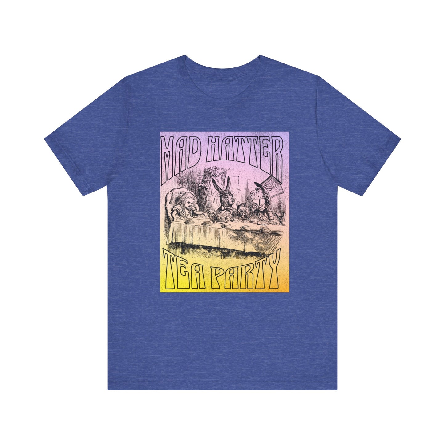 3001 Unisex Jersey Short Sleeve Tee Alice in Wonderland T-Shirt Printify Heather True Royal S