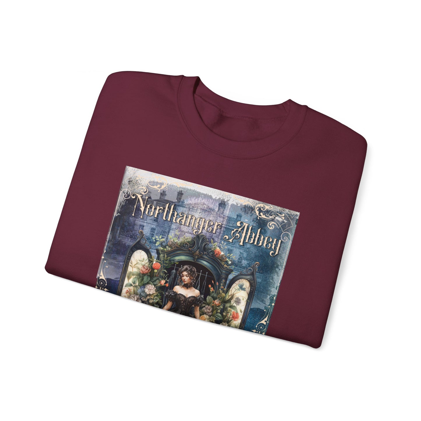 Jane Austen Sweatshirt, Northanger Abbey Historical Romance Sweater, Bookish Literary Jane Austen Fan Art Gift, Gift for Her, Bookclub Shirt Sweatshirt Printify