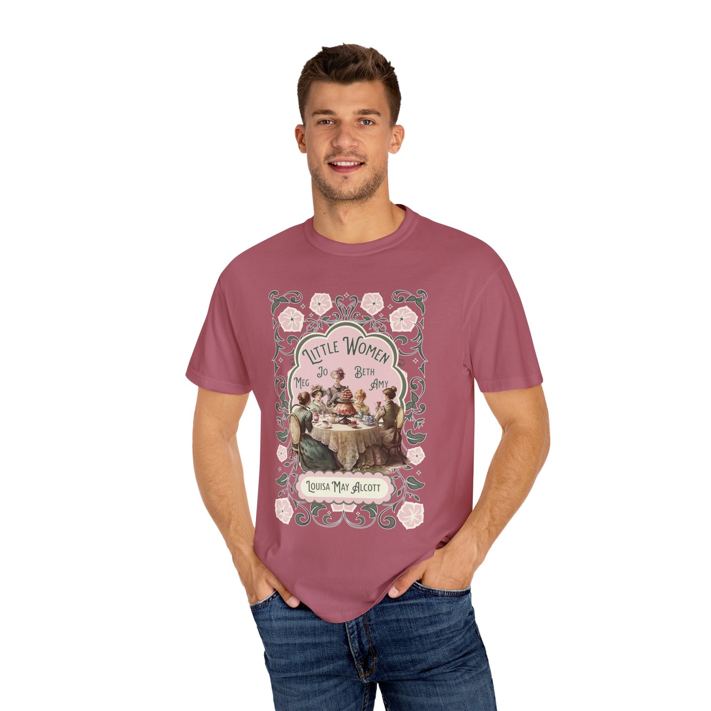 Little Women Comfort Colors T-Shirt, Louisa May Alcott Historical Romance, Bookish Literary Fan Art Tee Gift for Her Bookclub Crewneck Shirt T-Shirt Printify