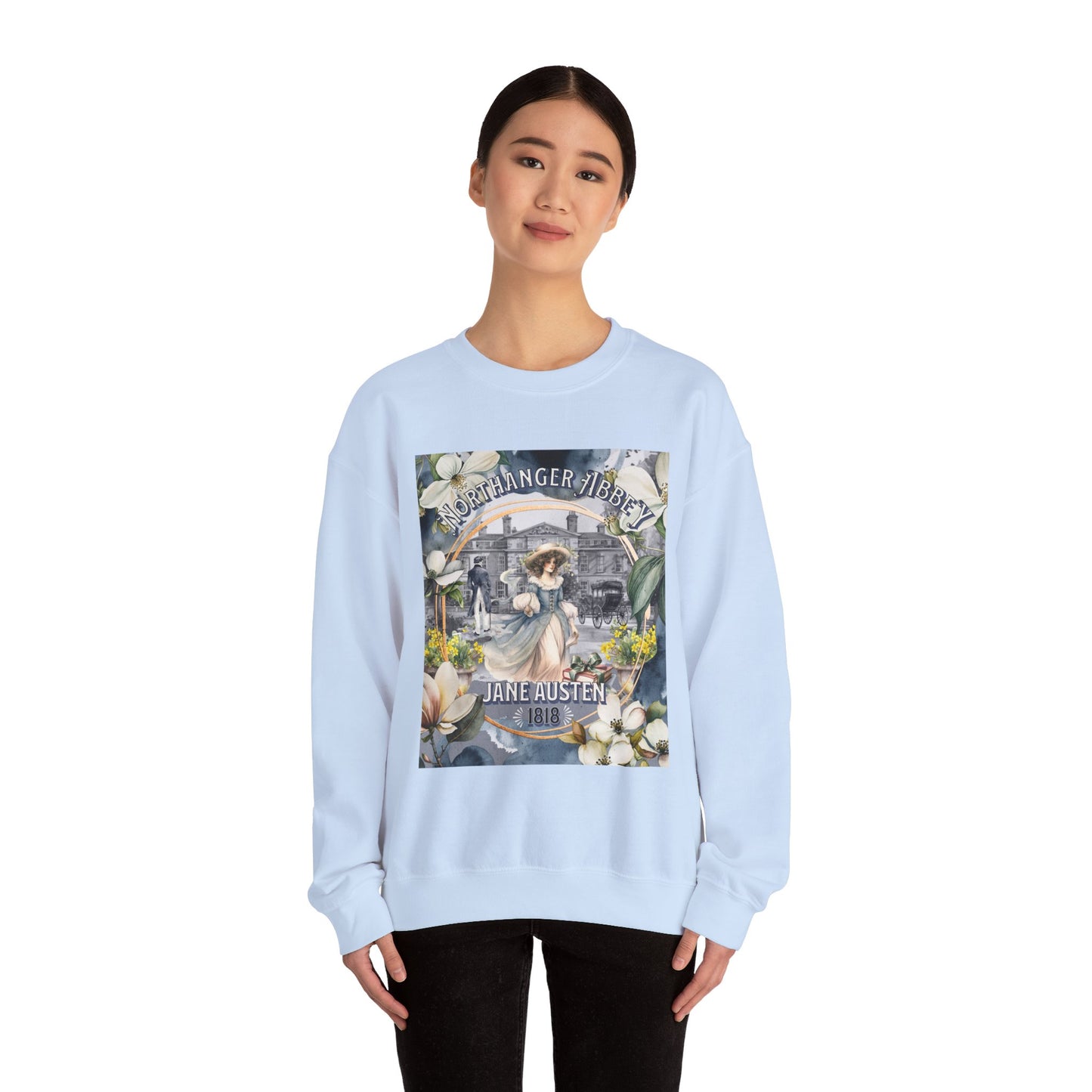 Jane Austen Sweatshirt, Northanger Abbey Historical Romance Sweater, Bookish Literary Jane Austen Fan Art Gift, Gift for Her, Bookclub Shirt Sweatshirt Printify