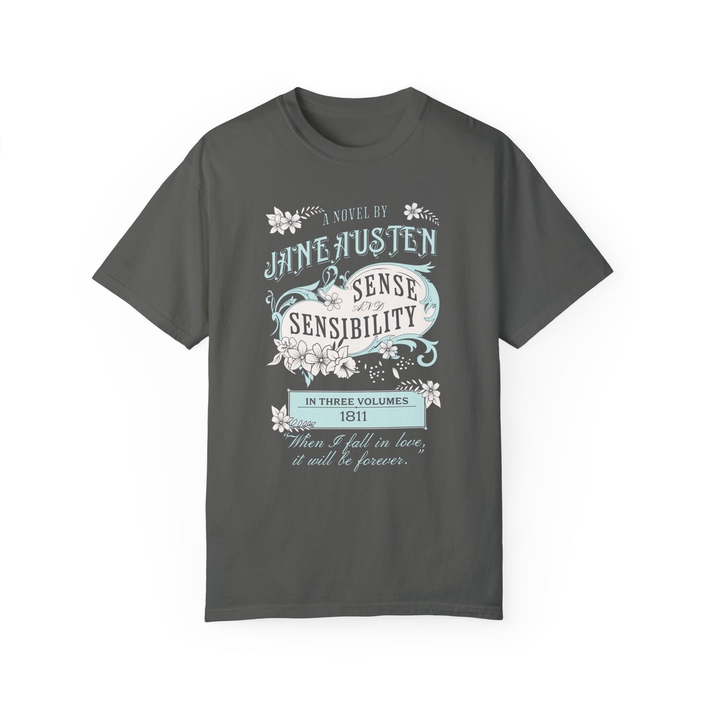Sense and Sensibility Jane Austen Fan Gift Historical Romance Reader Tee T-Shirt Printify Pepper S