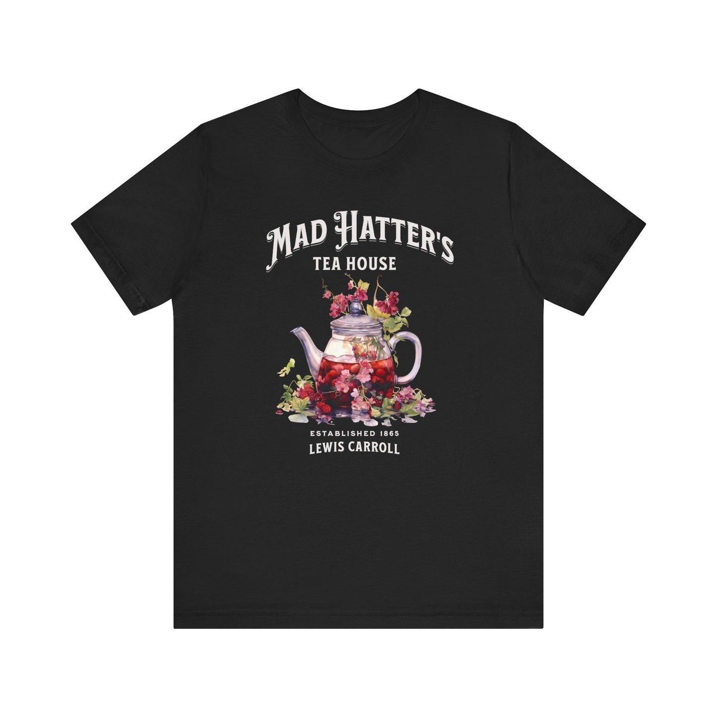 3001 Unisex Jersey Short Sleeve Tee Alice in Wonderland T-Shirt Printify Black S