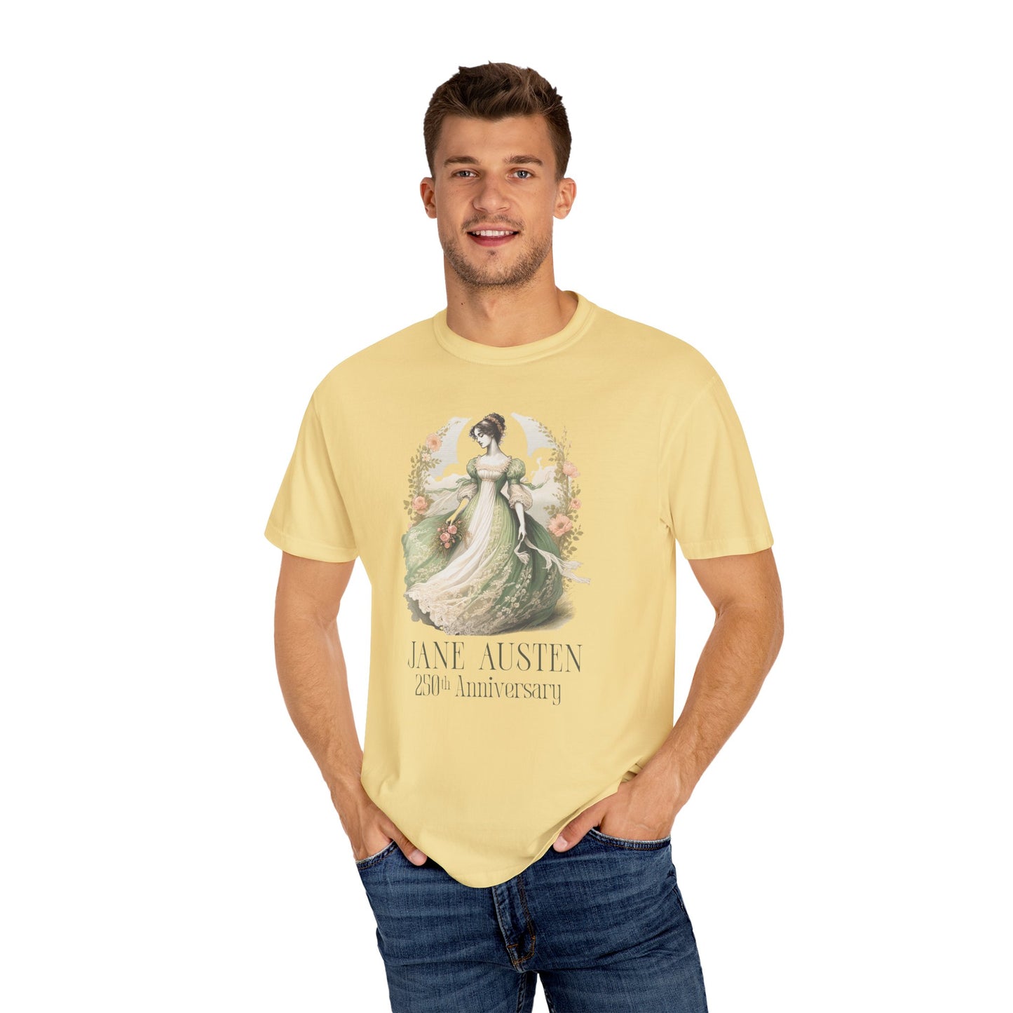 Jane Austen T-Shirt 250th Anniversary Gift For Her Birthday Historical Romance Tee Bookish Literary Gift Bookclub Booknerd Book Lover Shirt T-Shirt Printify