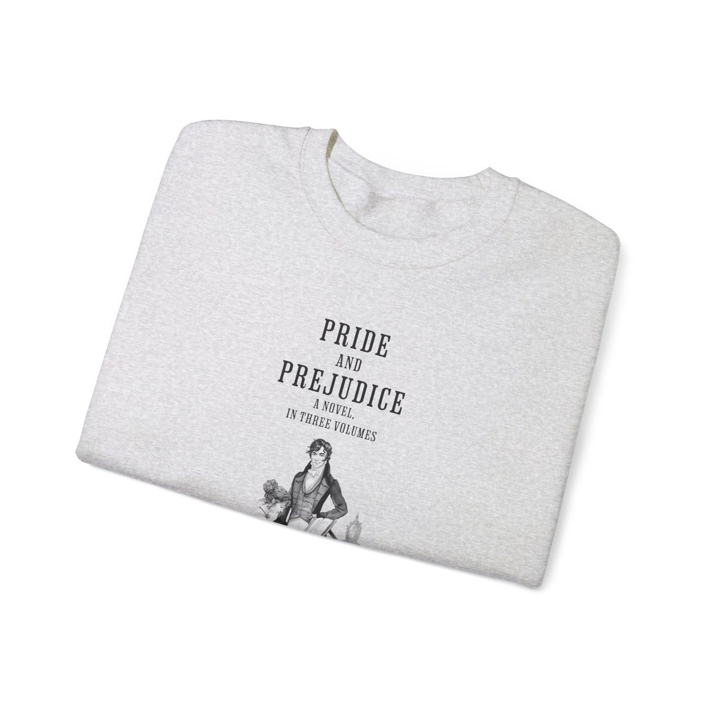 Jane Austen Sweatshirt, Pride & Prejudice Historical Romance Sweater, Bookish Literary Jane Austen Fan Art Gift for Her, Bookclub Shirt Sweatshirt Printify