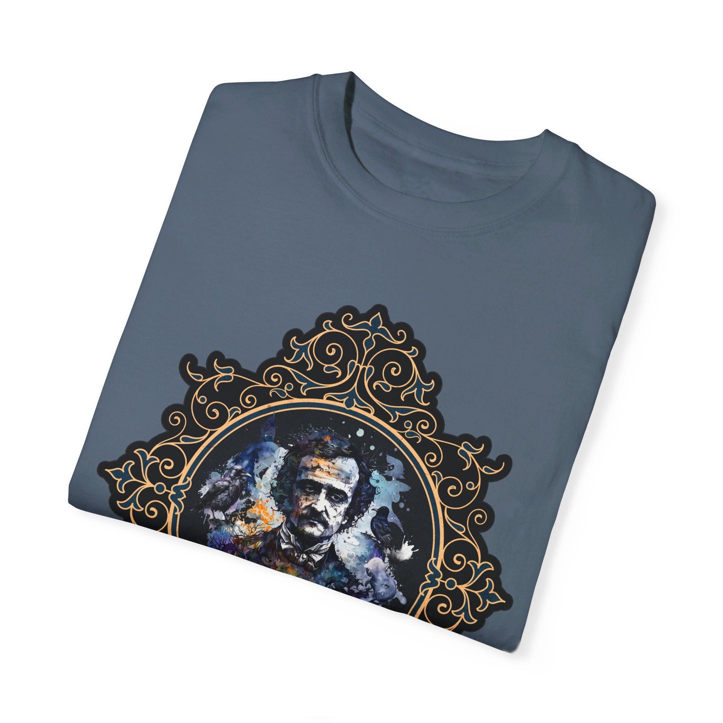 Edgar Allan Poe Shirt, Poet, Poetry Lover Tee, Book, Reading Lover Shirt, Halloween, Gothic, Light Academia Gifts, Comfort Colours TShirt T-Shirt Printify