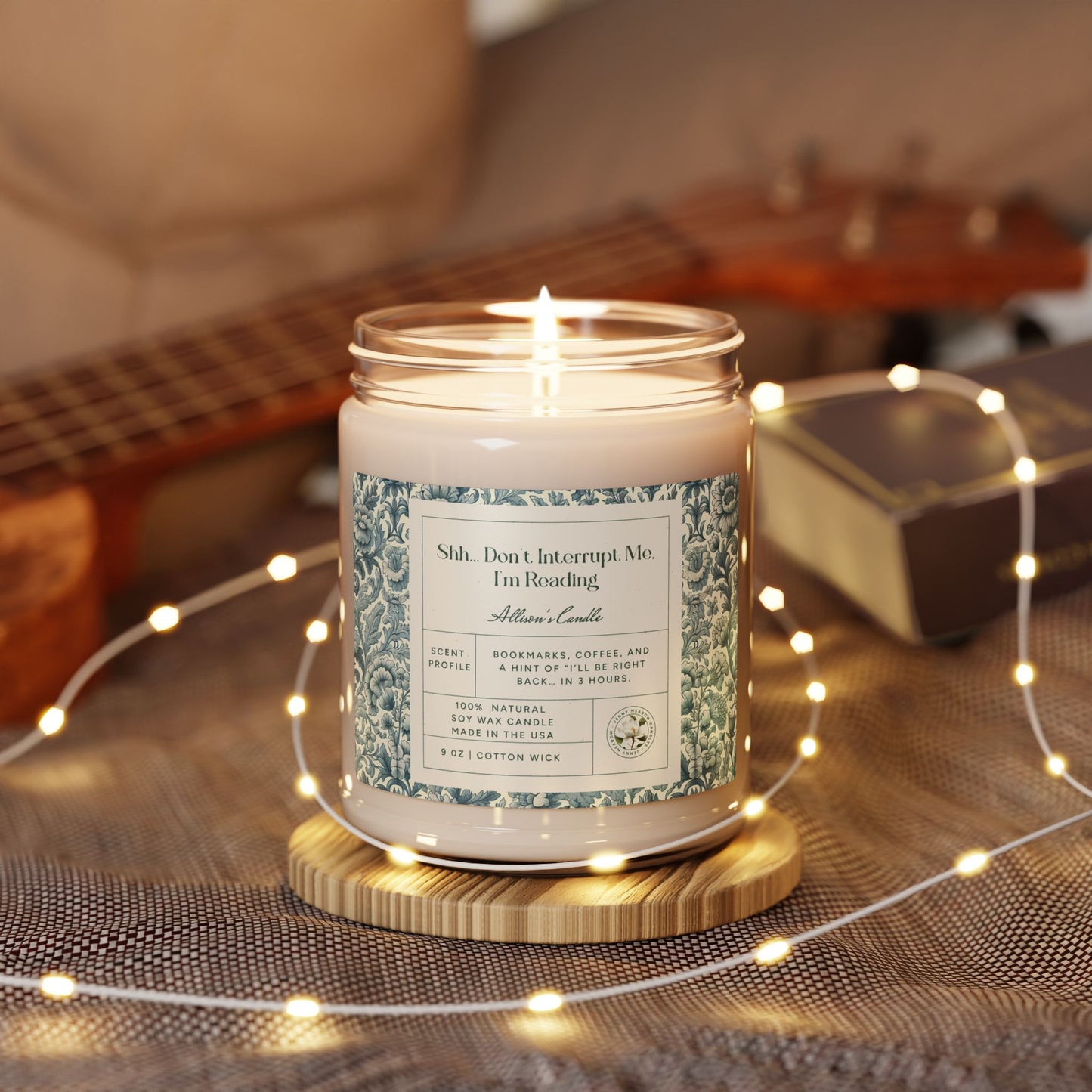 Personalized Soy Candle Funny Book Lover Gift For Mom Custom Gift Book Club Gift For Her Birthday Booknerd Candle Gift For Reader Bookworm Home Decor Printify
