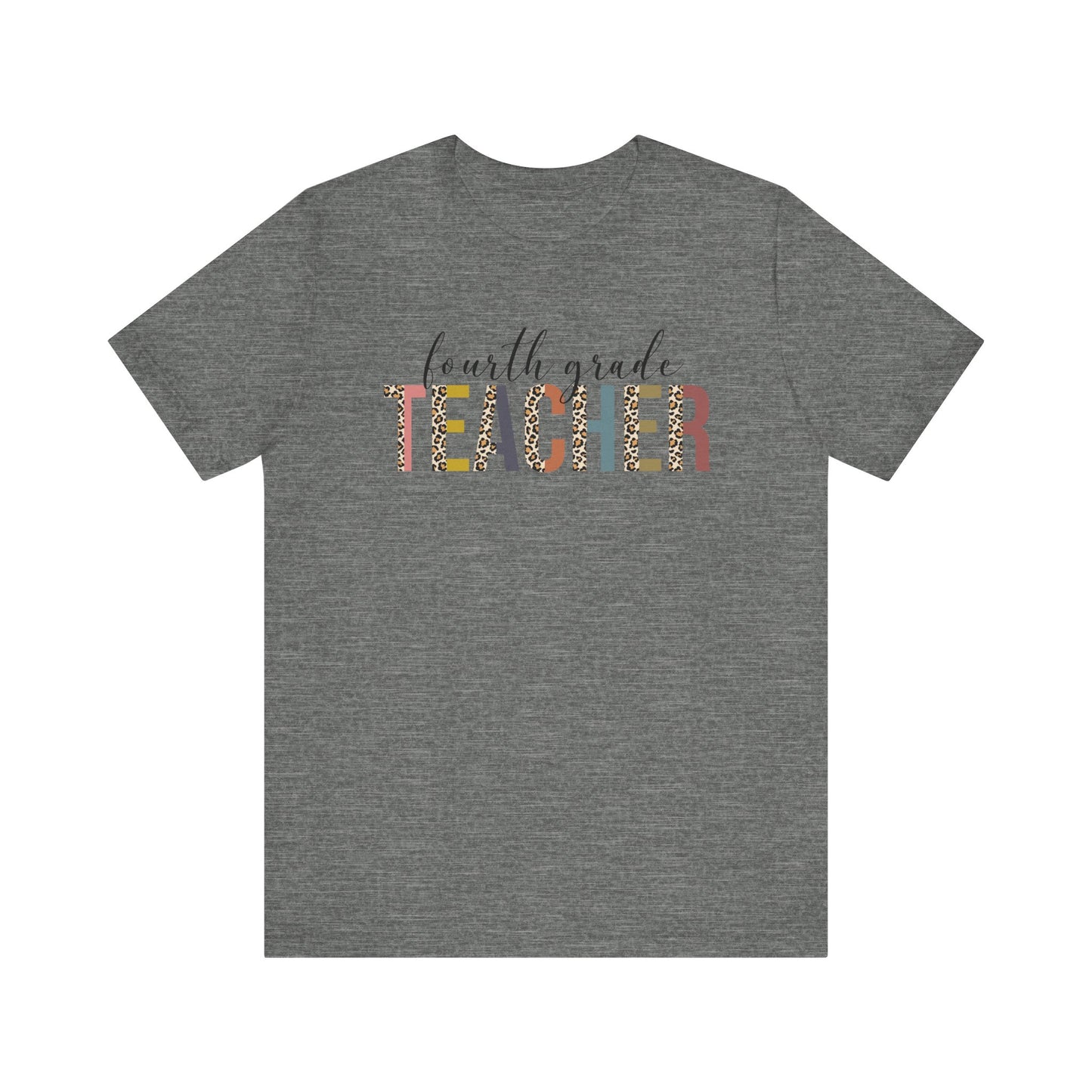 Cute Teacher TShirt Gift, Education Tee, Elementary School Teacher Appreciation, Funny Back To School Shirt, Teacher T-Shirt, Teacher Tee T-Shirt Printify Deep Heather XS