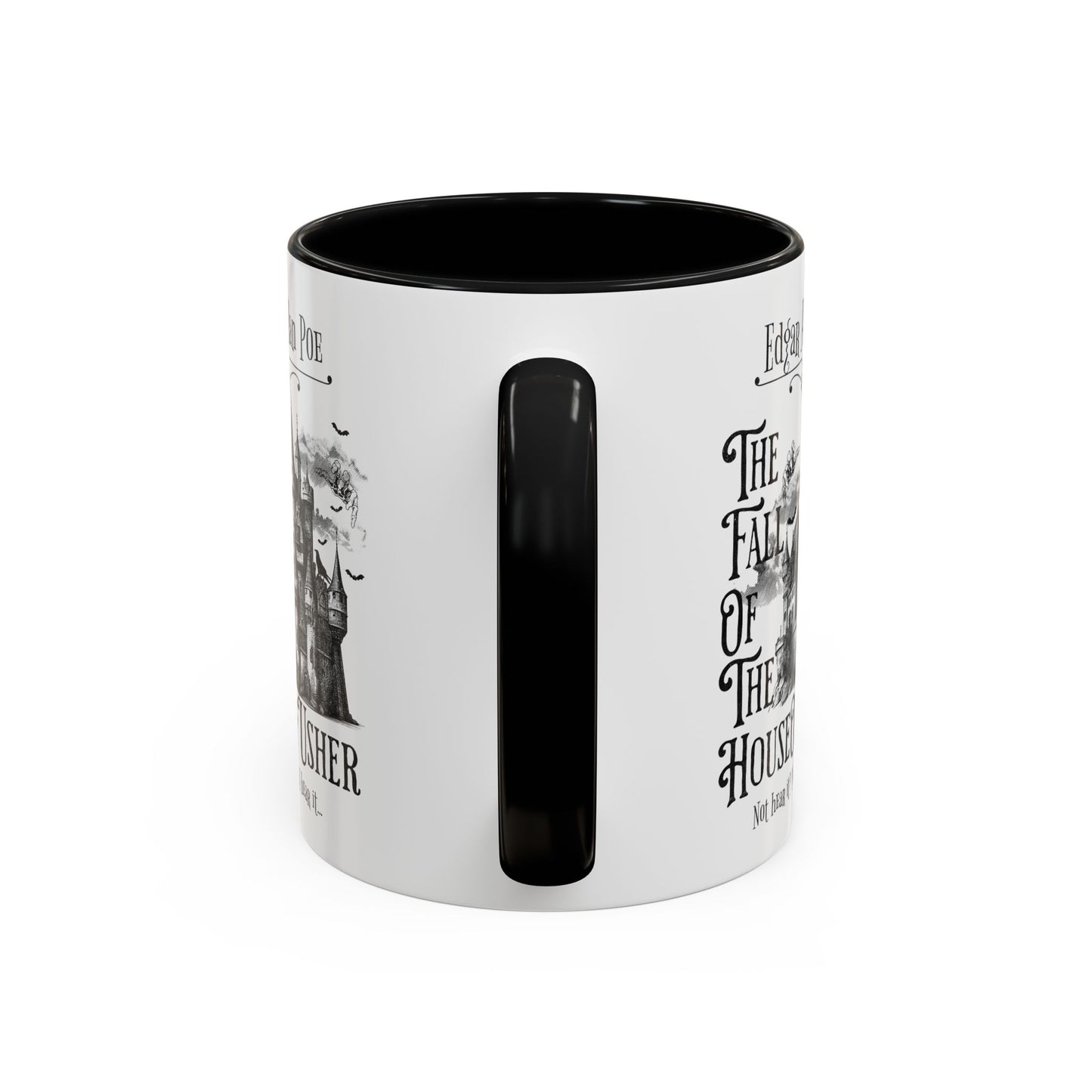 Edgar Allan Poe Coffee Mug, Fall of the House of Usher, Spooky Halloween Coffee or Tea Mug, Haunting Horror Movie Gift for Halloween Mug Printify
