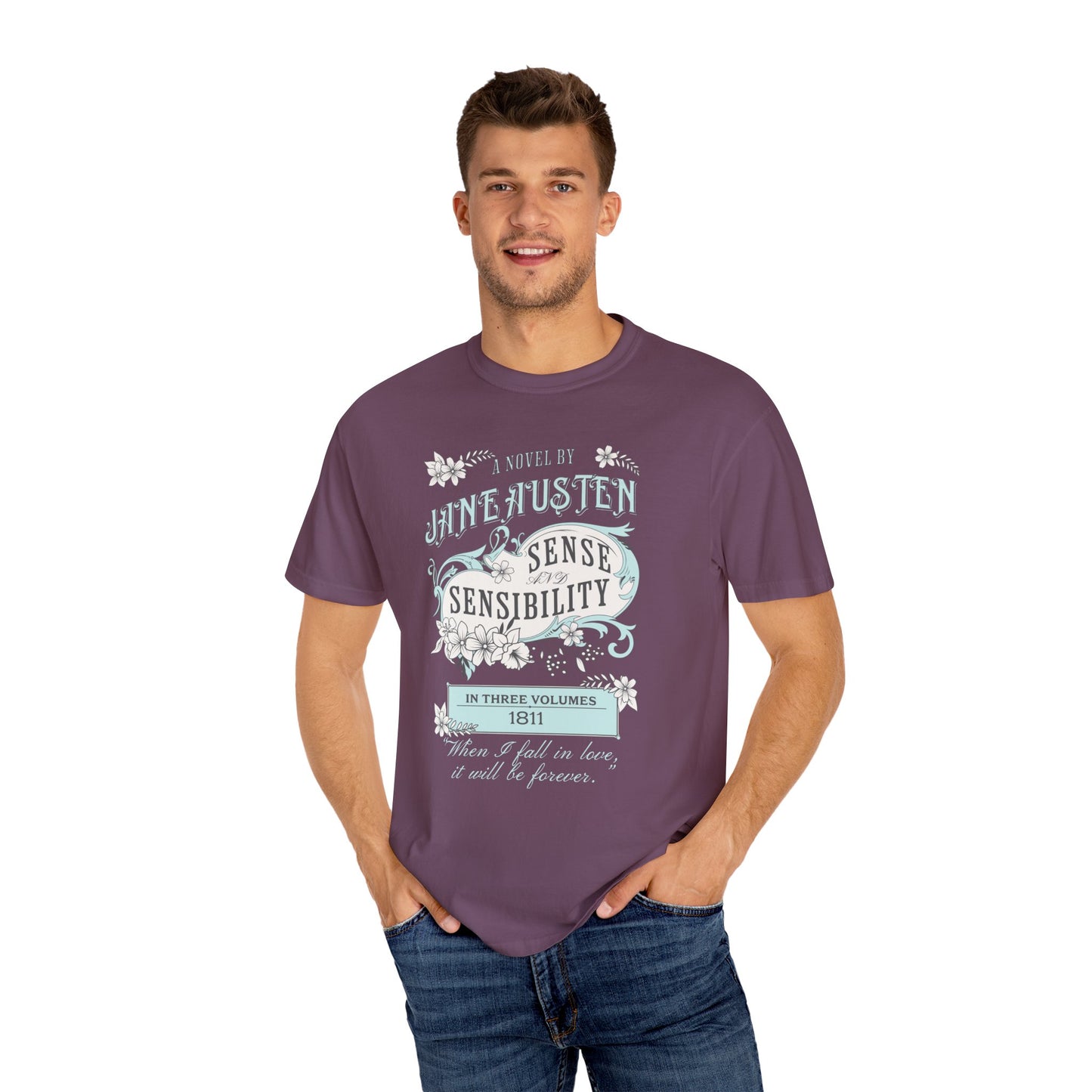 Sense and Sensibility Jane Austen Fan Gift Historical Romance Reader Tee T-Shirt Printify