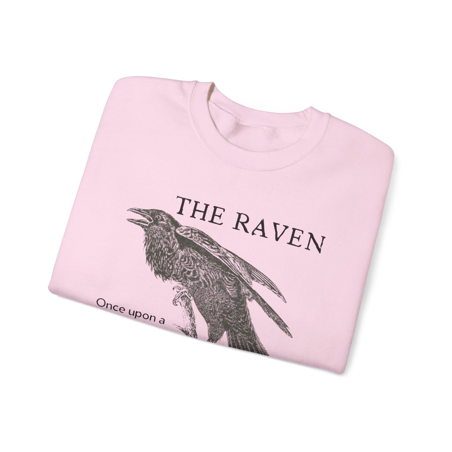 Halloween Vintage The Raven Sweatshirt, Spooky Season Sweater, Trick or Treating Shirt, Halloween Party, Edgar Allen Poe, Nevermore, Gothic Sweatshirt Printify